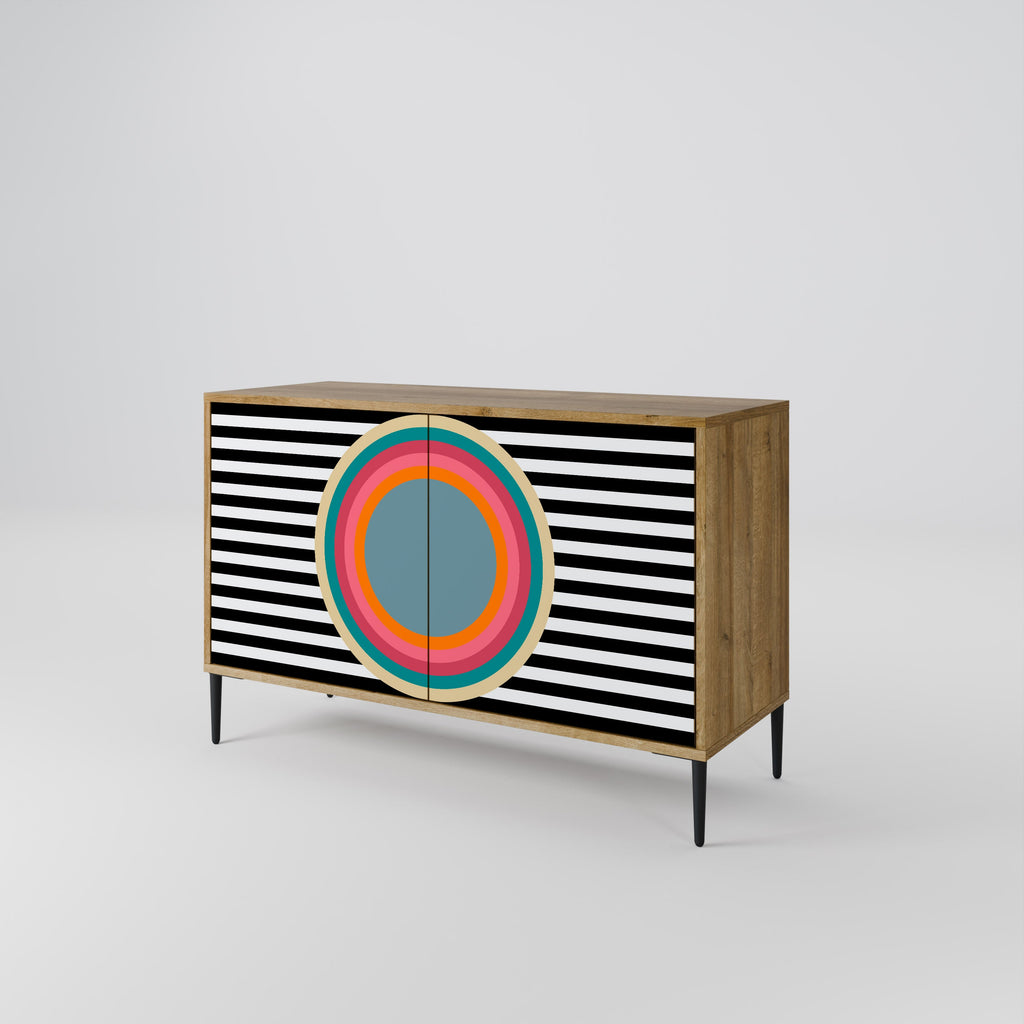 SPECTRA SHOWCASE 2-Door Sideboard in Oak Effect