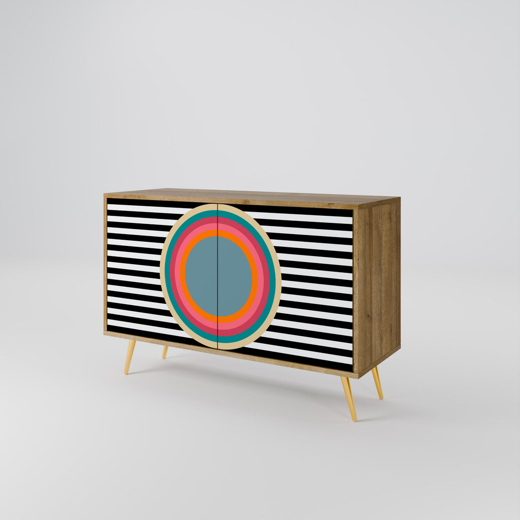 SPECTRA SHOWCASE 2-Door Sideboard in Oak Effect