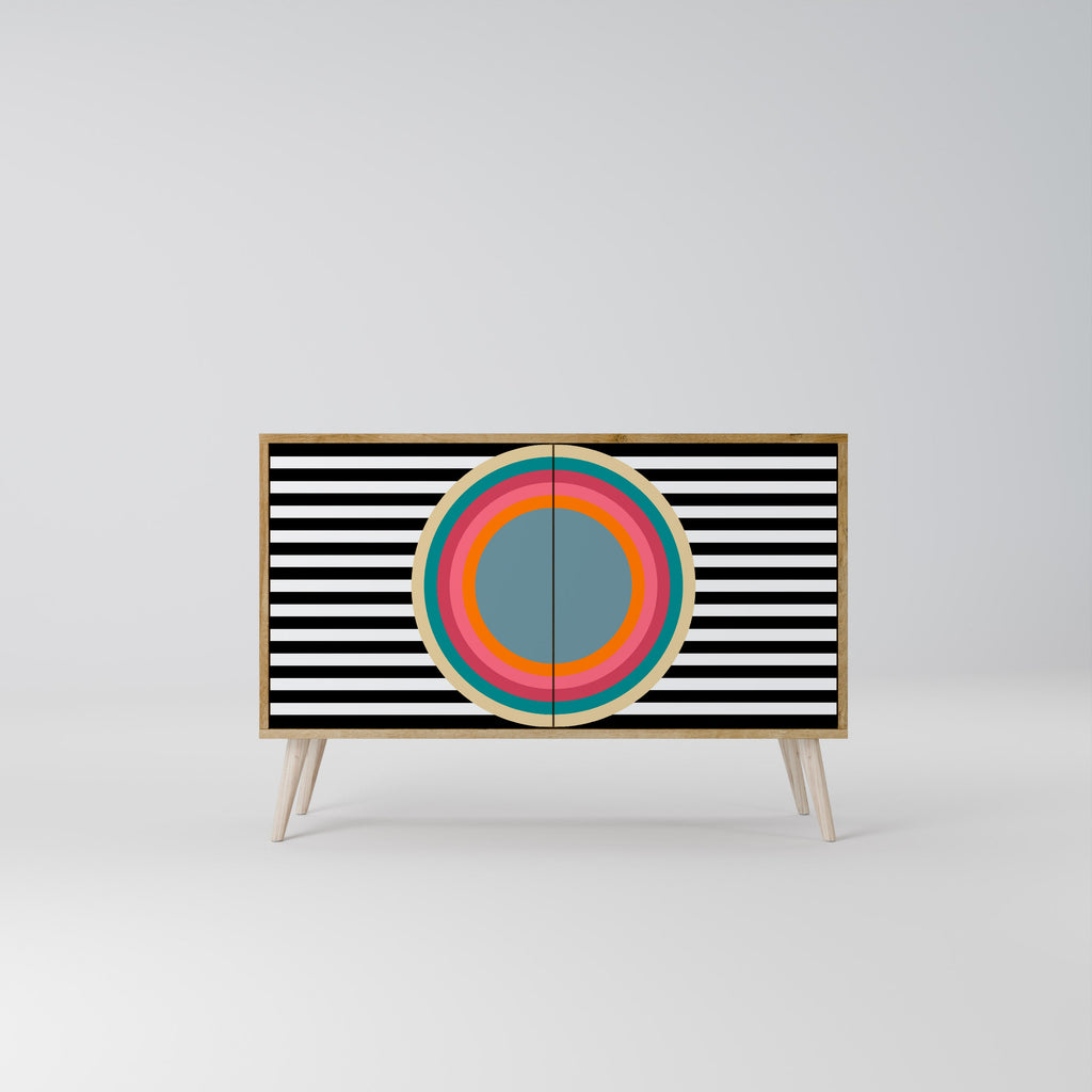 SPECTRA SHOWCASE 2-Door Sideboard in Oak Effect