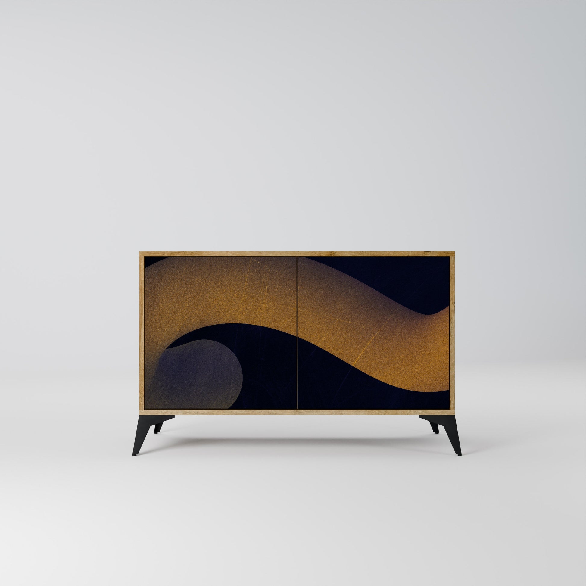 HOLLOW TIME 2-Door Sideboard in Oak Effect