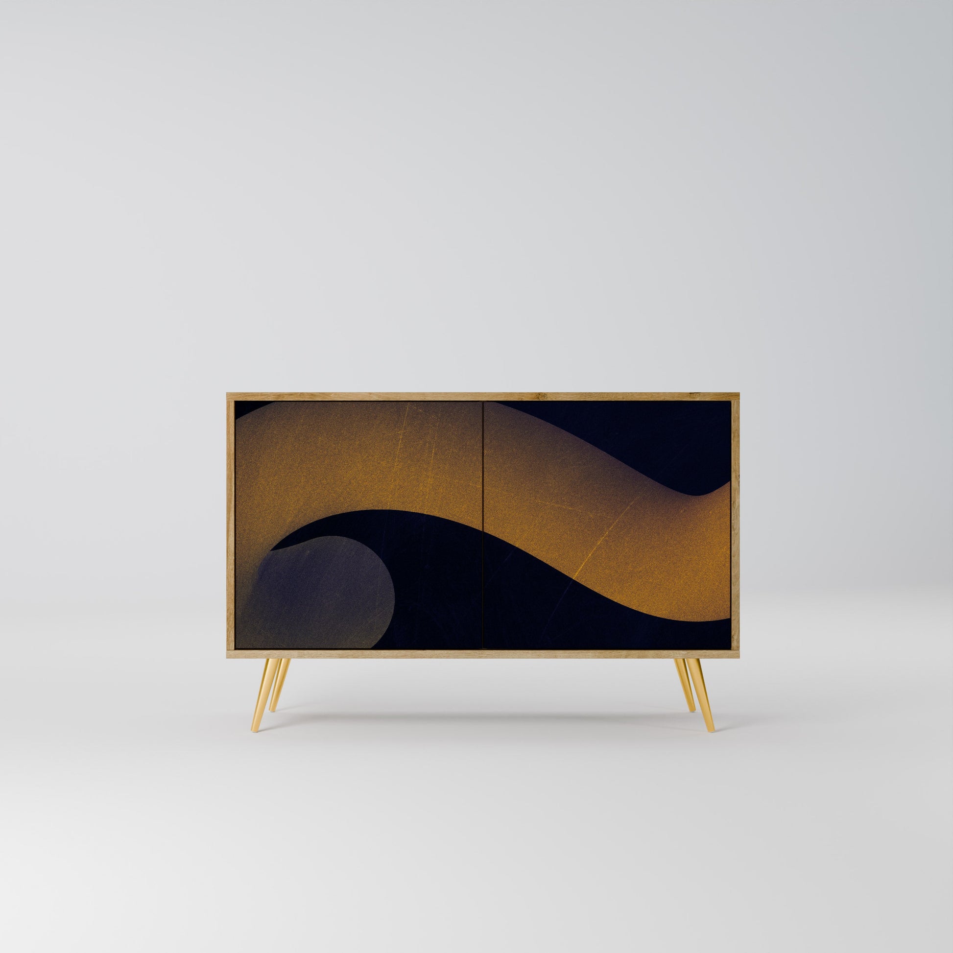 HOLLOW TIME 2-Door Sideboard in Oak Effect