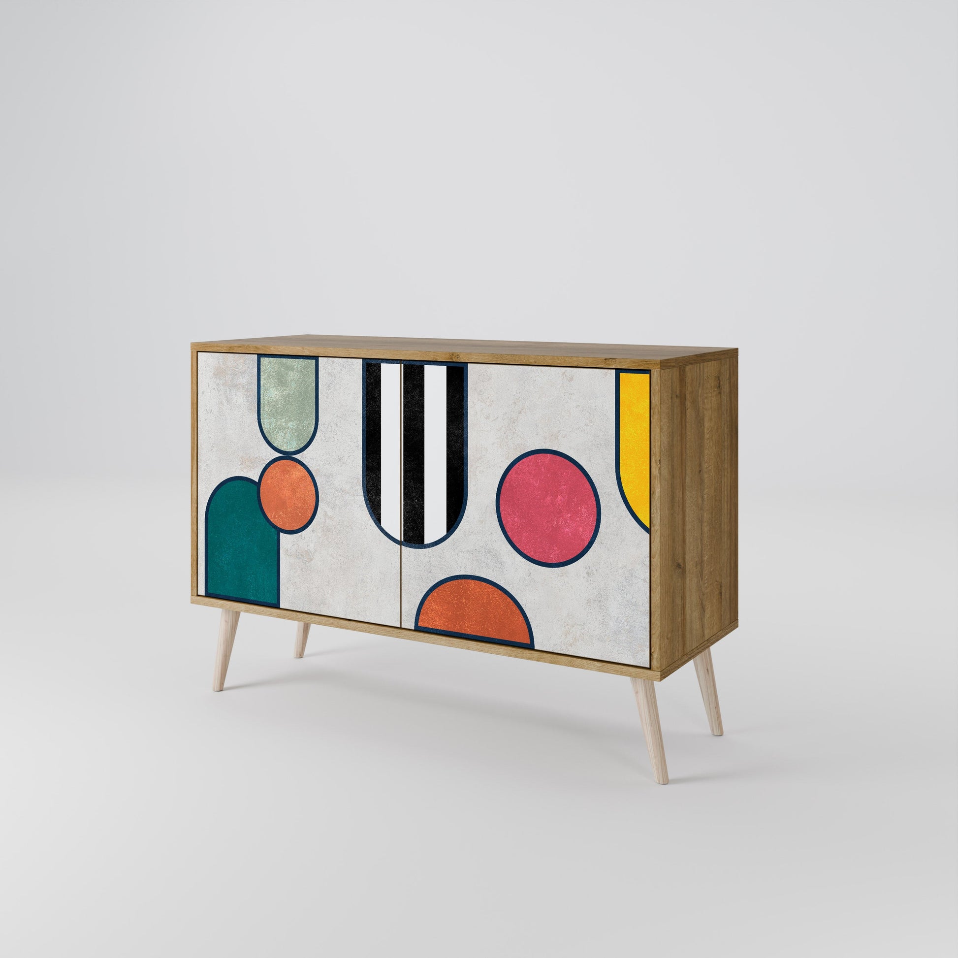 COOL STORY 2-Door Sideboard in Oak Effect