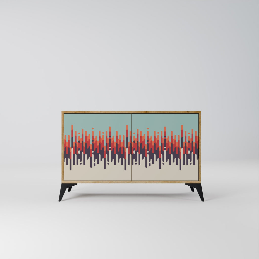 CHROMA CONTOURS 2-Door Sideboard in Oak Effect