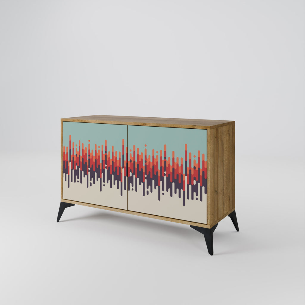 CHROMA CONTOURS 2-Door Sideboard in Oak Effect
