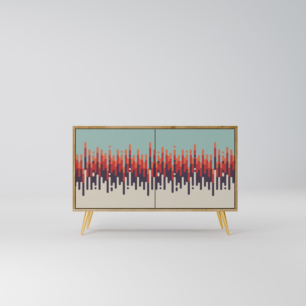CHROMA CONTOURS 2-Door Sideboard in Oak Effect