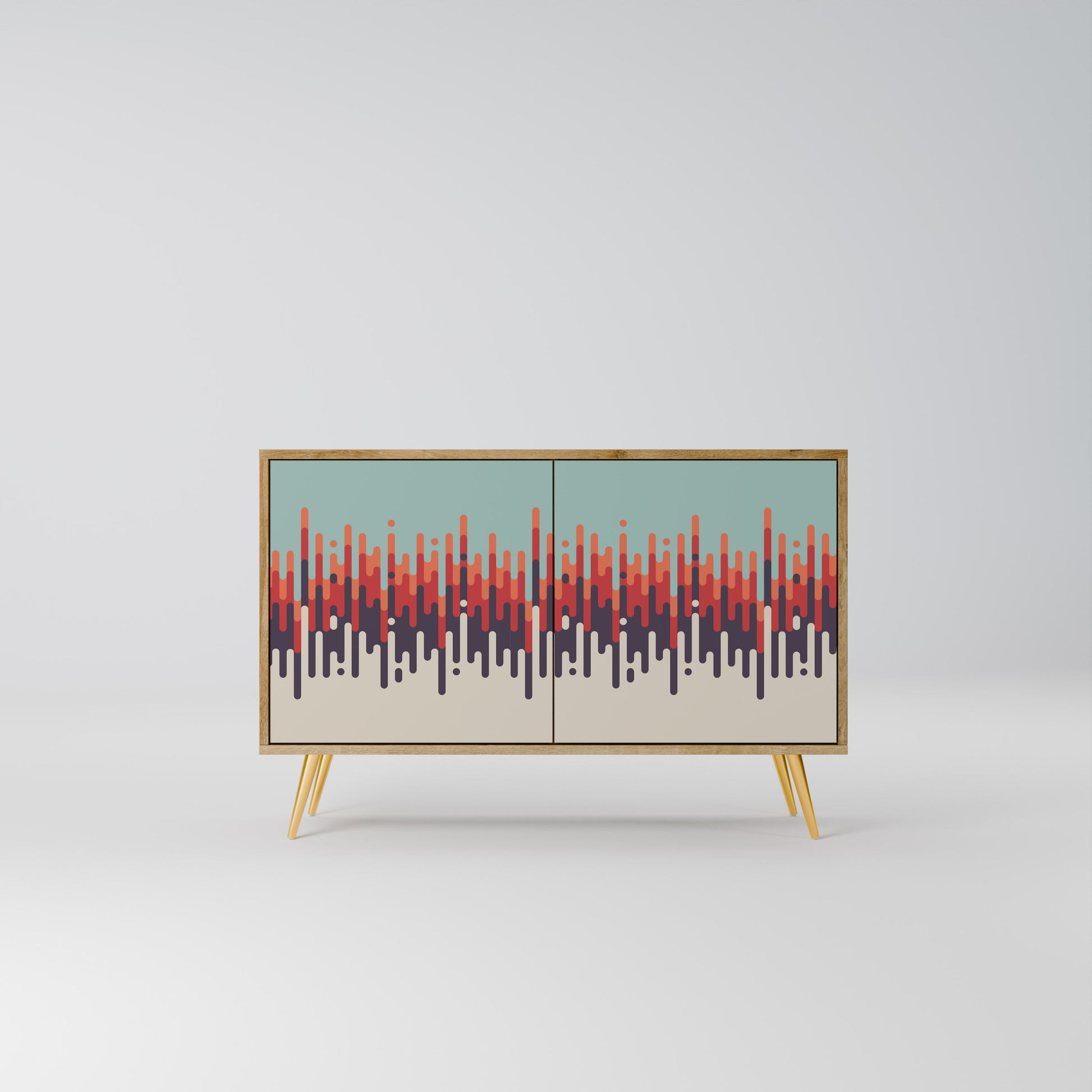 CHROMA CONTOURS 2-Door Sideboard in Oak Effect