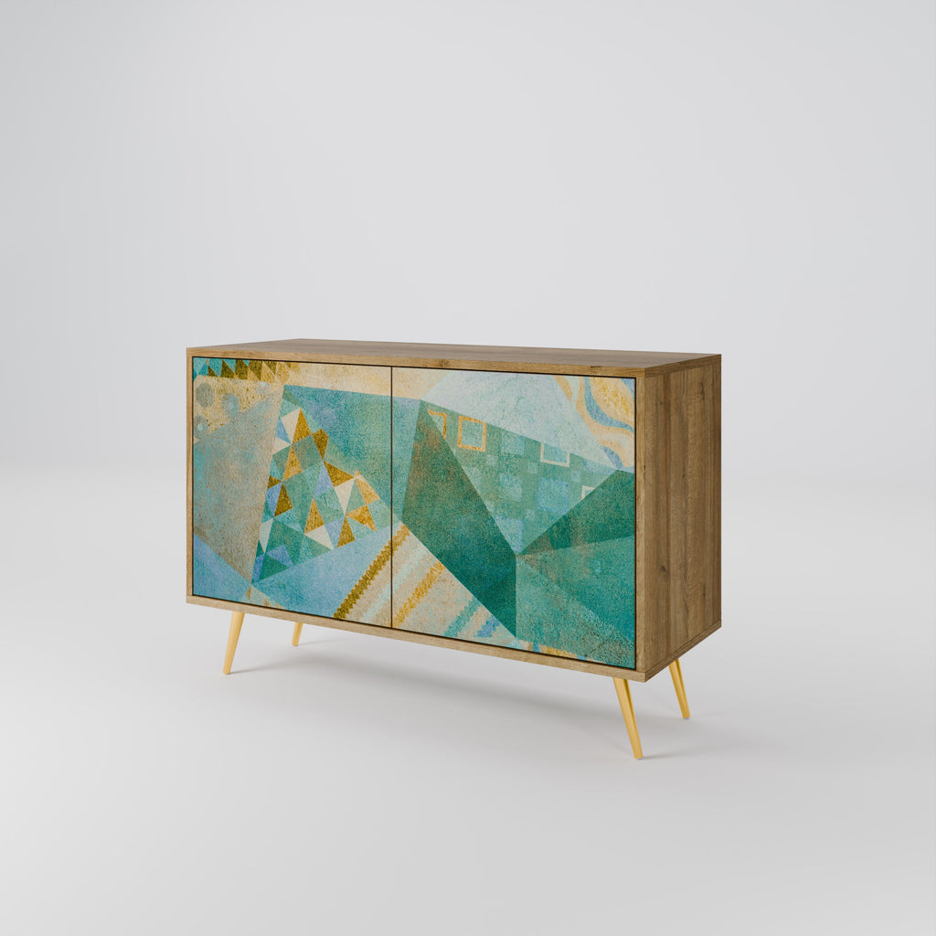 Buffet 2 portes SPECTRUM SPLENDOR effet chêne