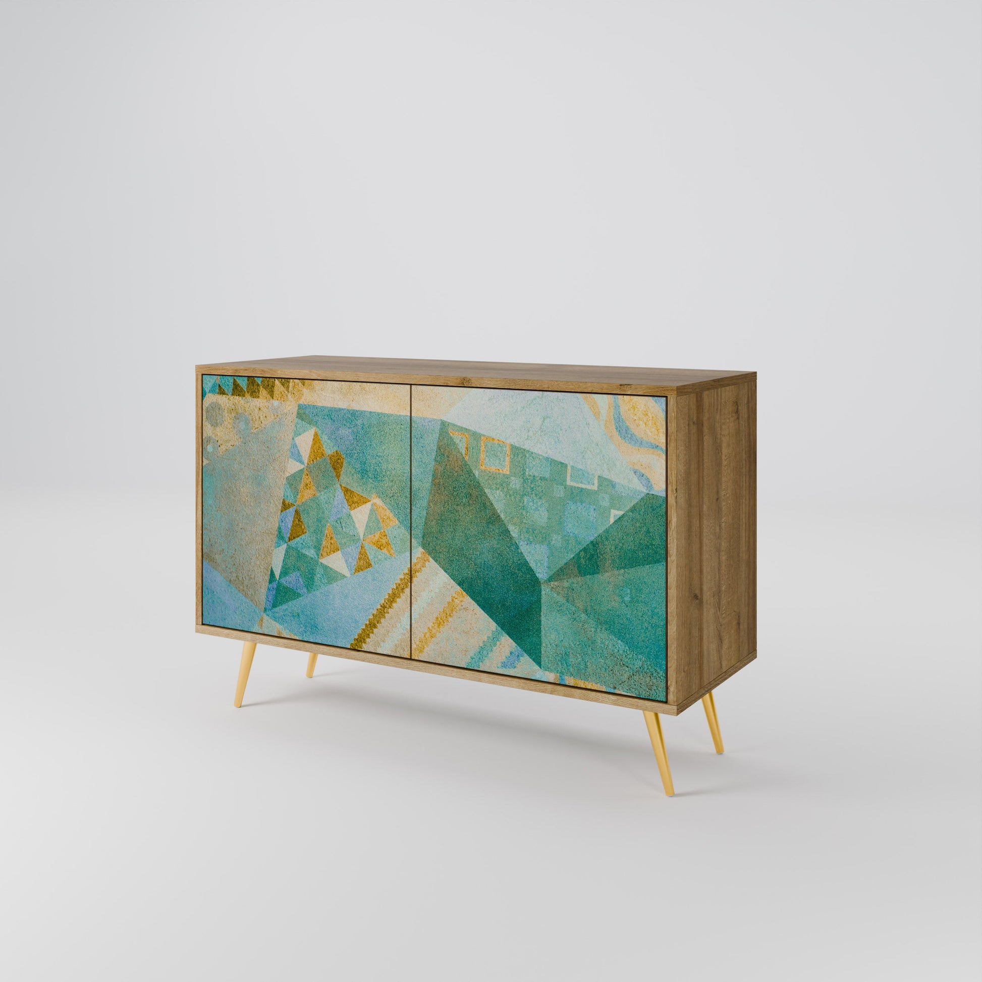 Buffet 2 portes SPECTRUM SPLENDOR effet chêne