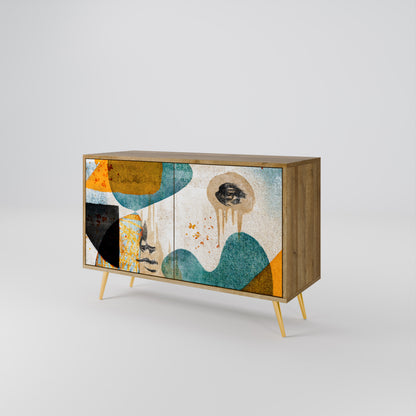 ABSTRACT FACES 2-Door Sideboard