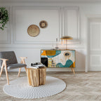 ABSTRACT FACES 2-Door Sideboard