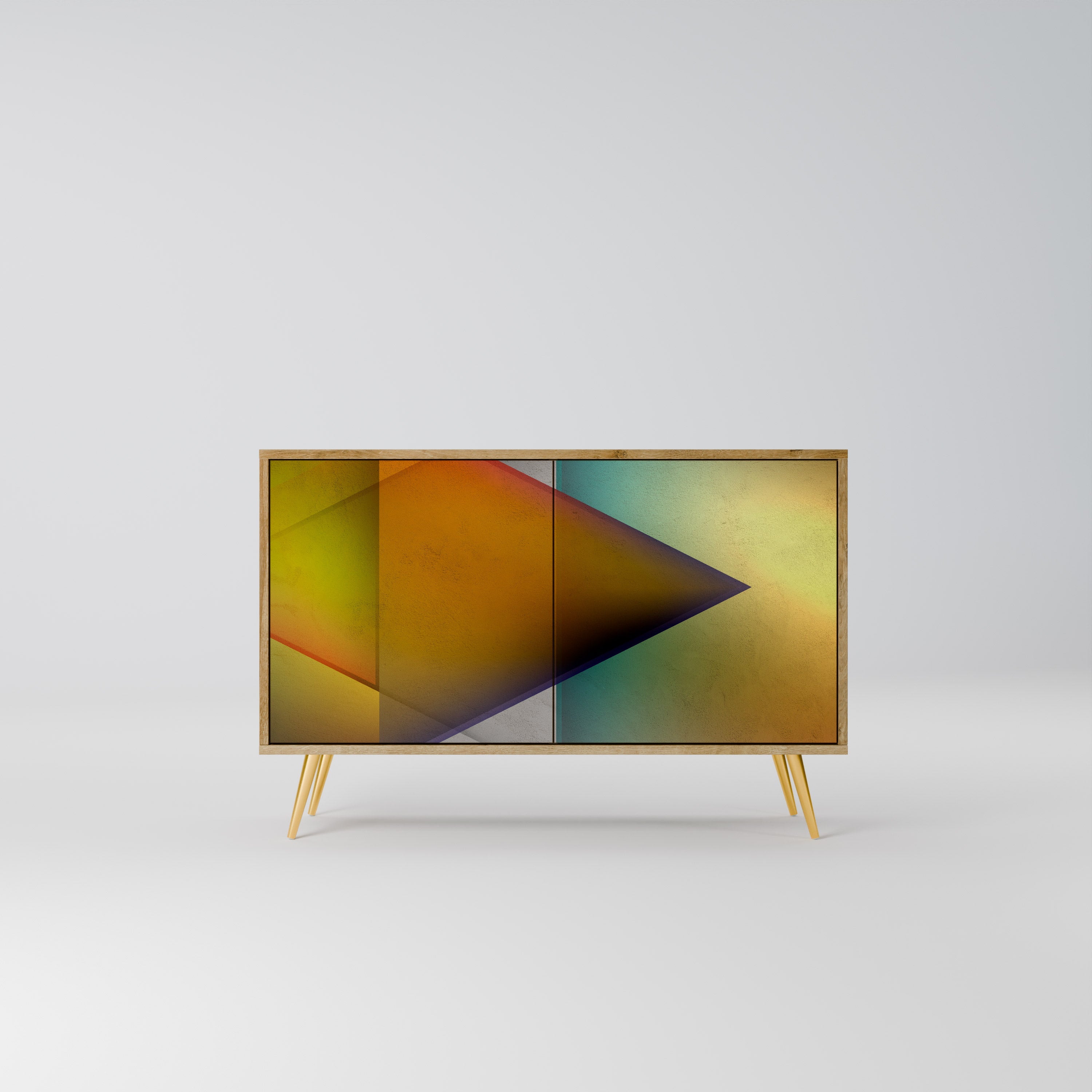 Buffet 2 portes PIERCING SHARPNESS effet chêne