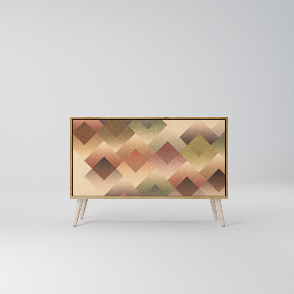 GEOMETRIC FUSION 2-Door Sideboard in Oak Effect