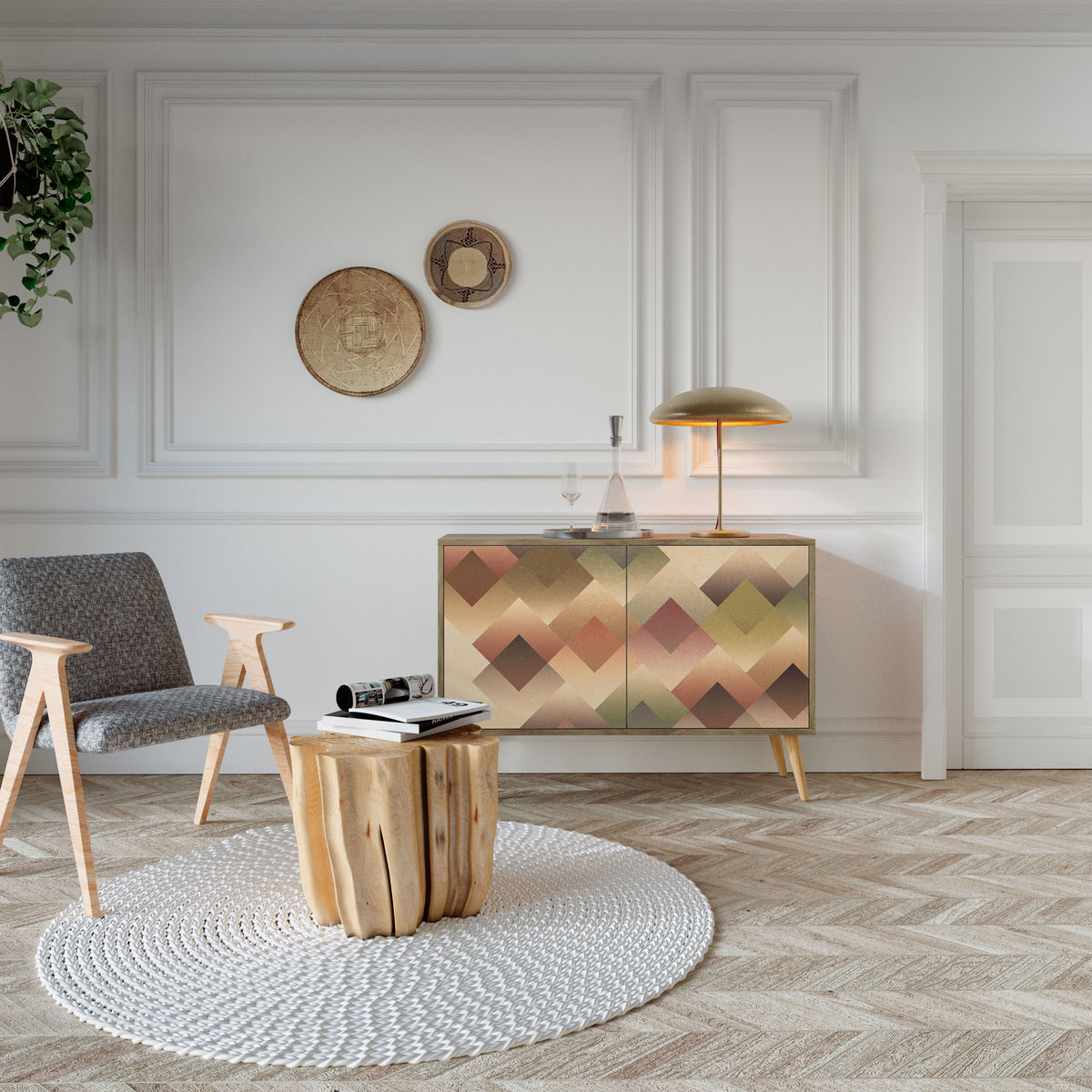 GEOMETRIC FUSION 2-Door Sideboard