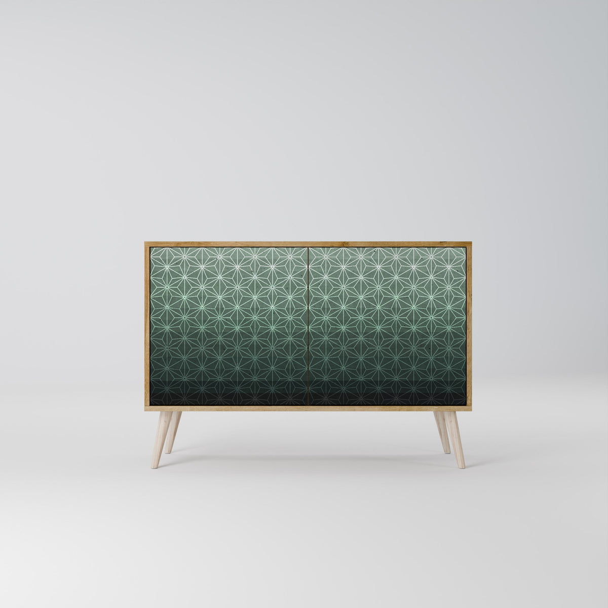 ORNAMENTAL GLIMMER 2-Door Sideboard in Oak Effect