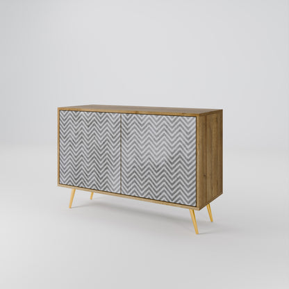 CONCRETE ZIG ZAG 2-Door Sideboard