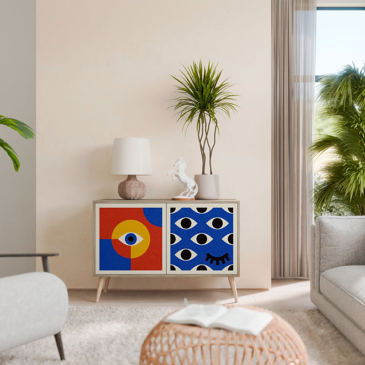 GEOMETRIC EYES 2-Door Sideboard
