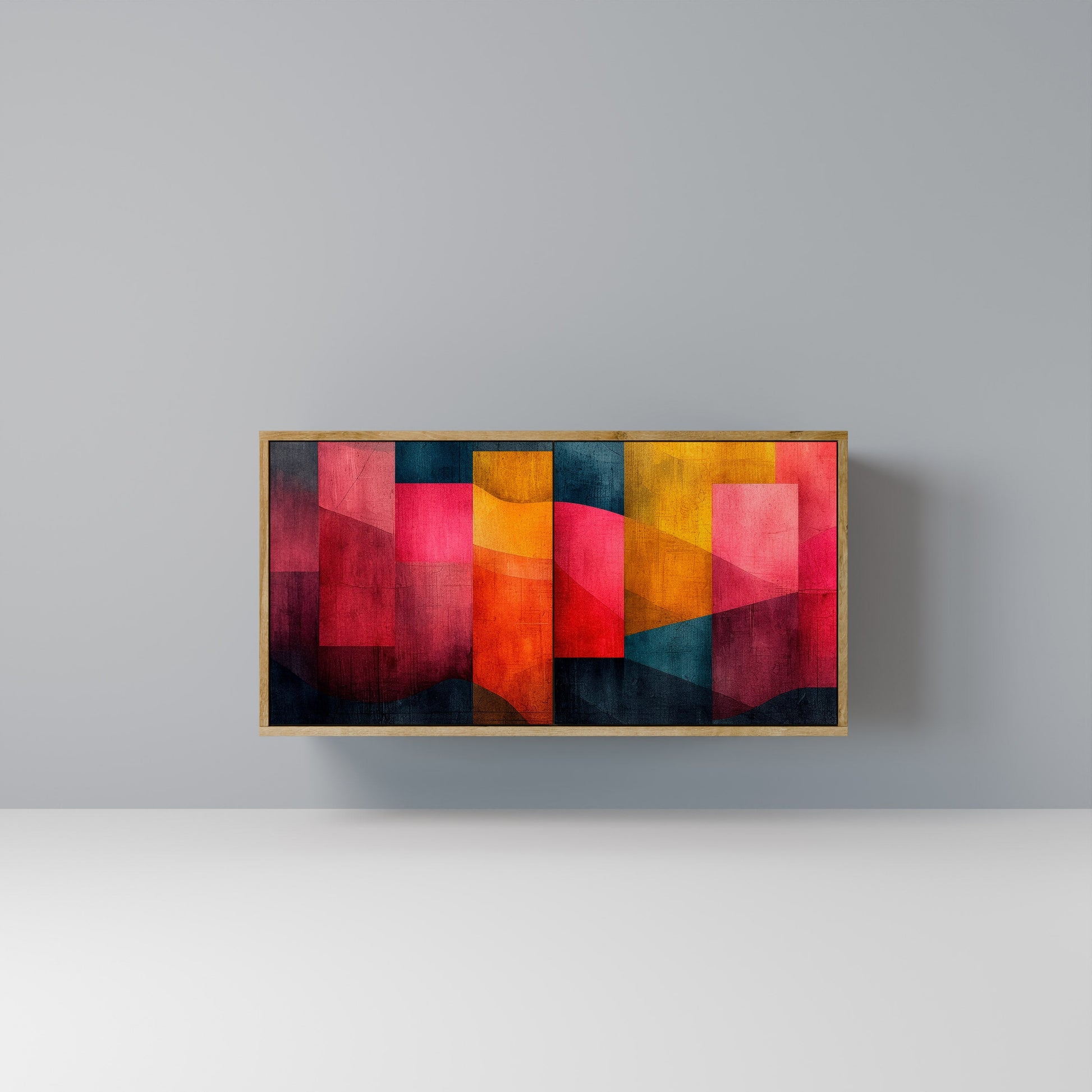 COLORFUL SOUNDS 2-Door Sideboard in Oak Effect