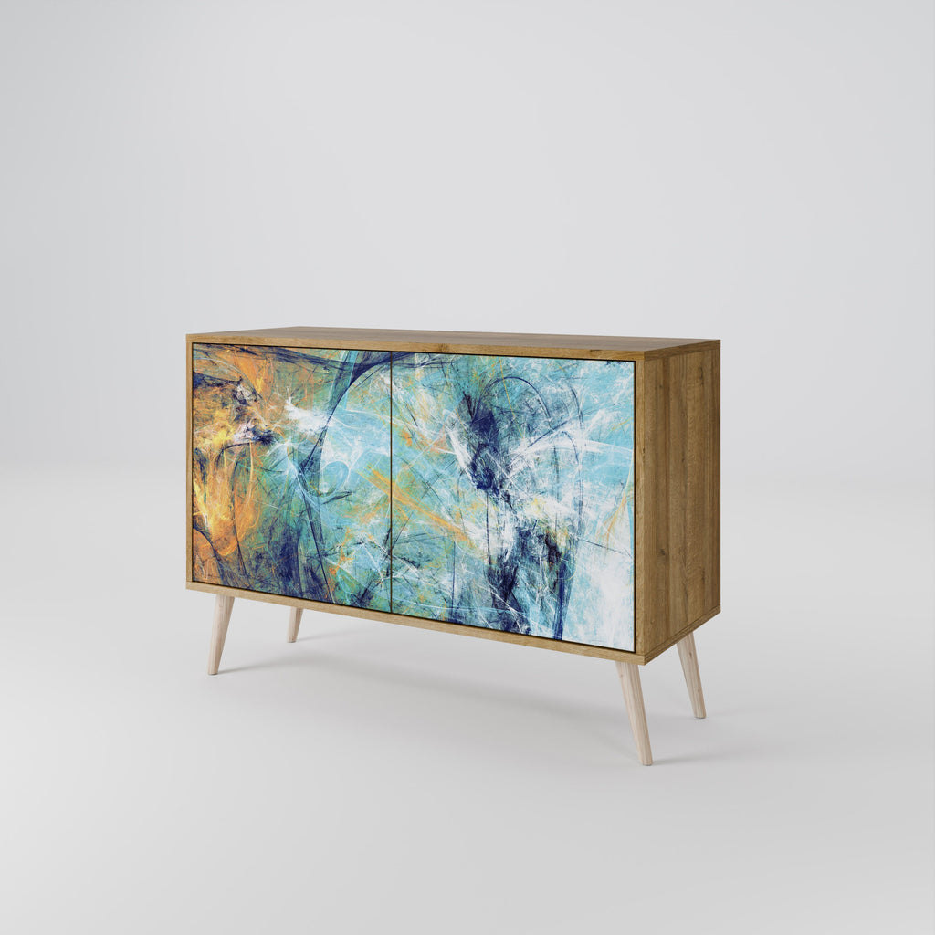 ABSTRACT THOUGHTS 2-Door Sideboard in Oak Effect