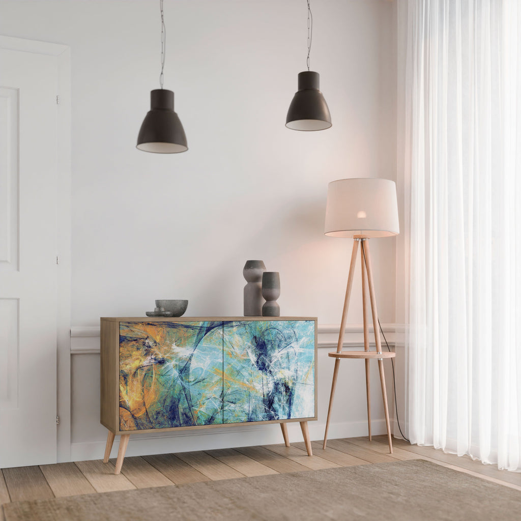 ABSTRACT THOUGHTS 2-Door Sideboard in Oak Effect