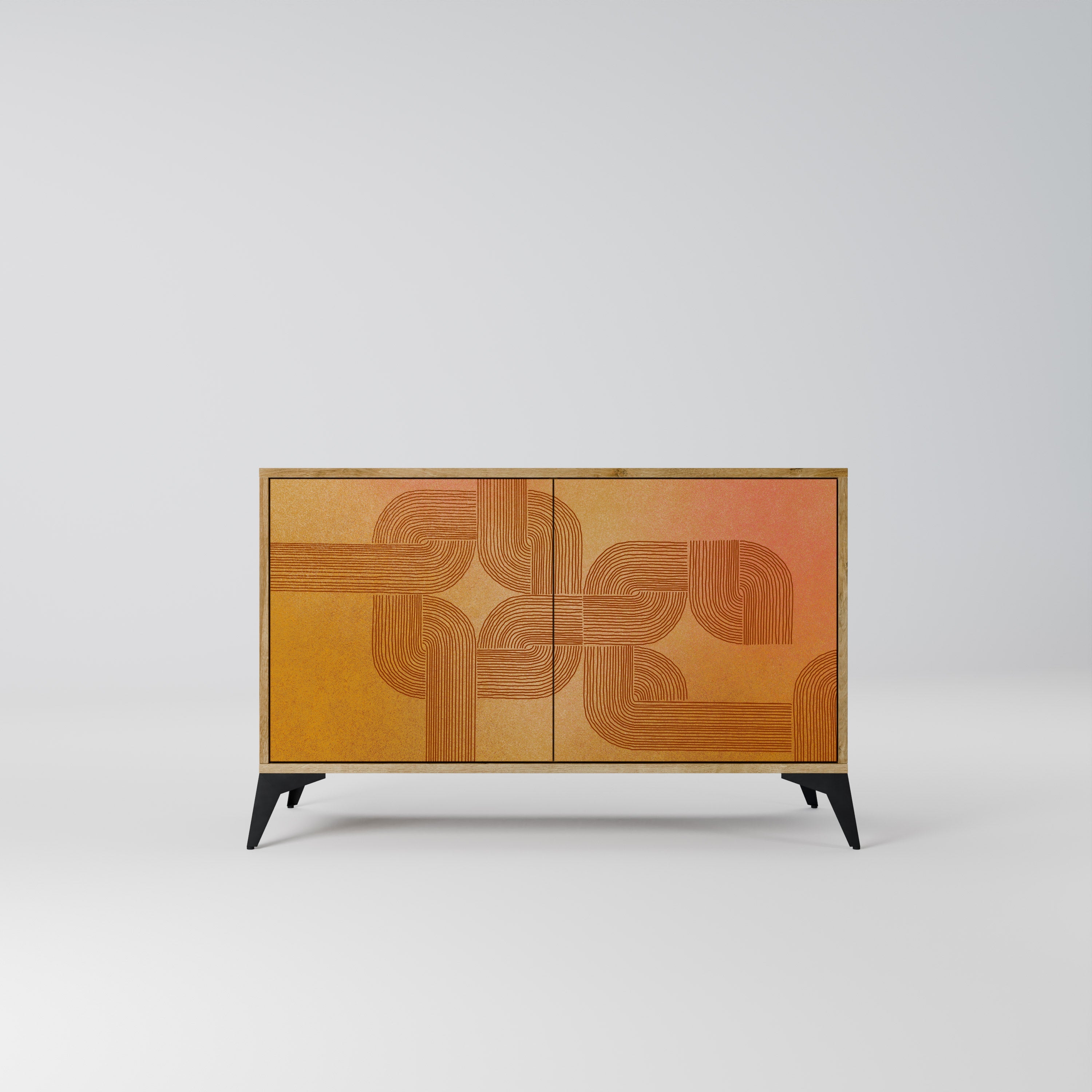 Buffet 2 portes effet chêne STRENGTHENING RELATION