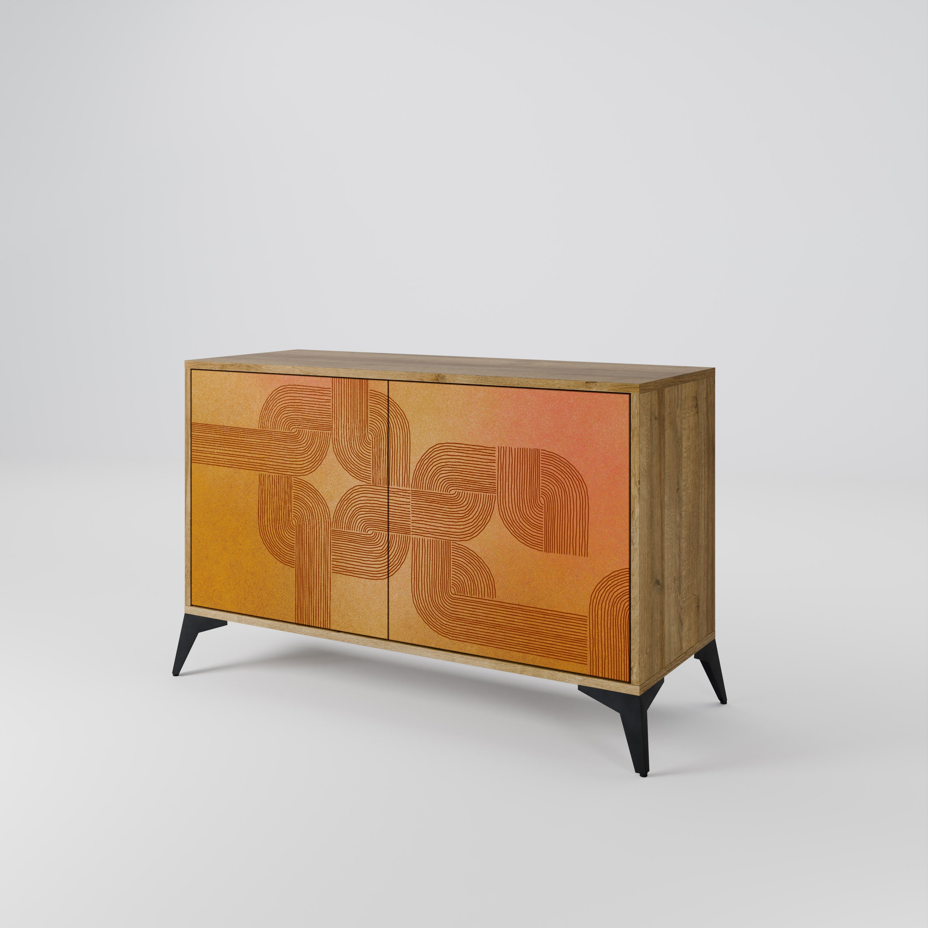 Buffet 2 portes effet chêne STRENGTHENING RELATION