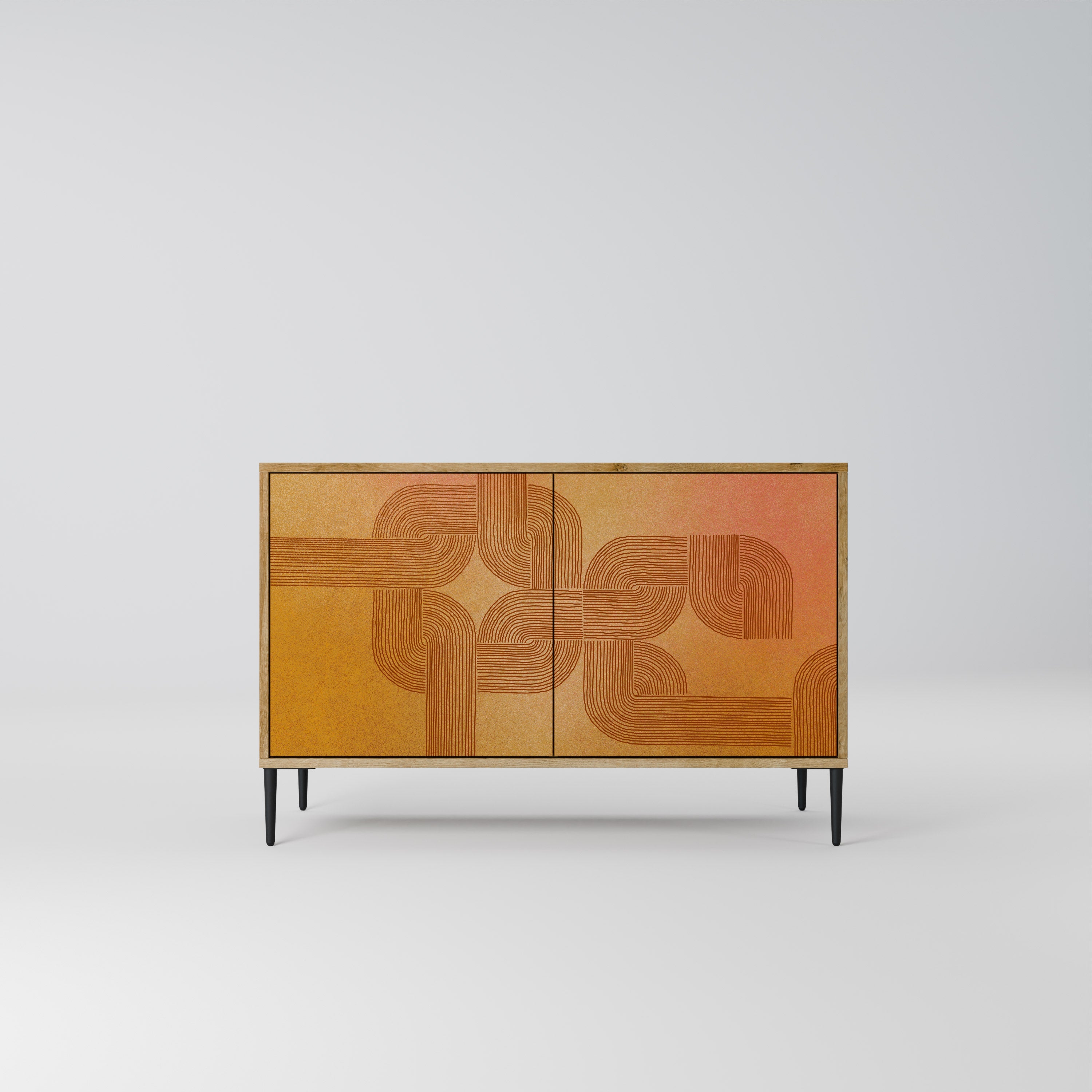 Buffet 2 portes effet chêne STRENGTHENING RELATION