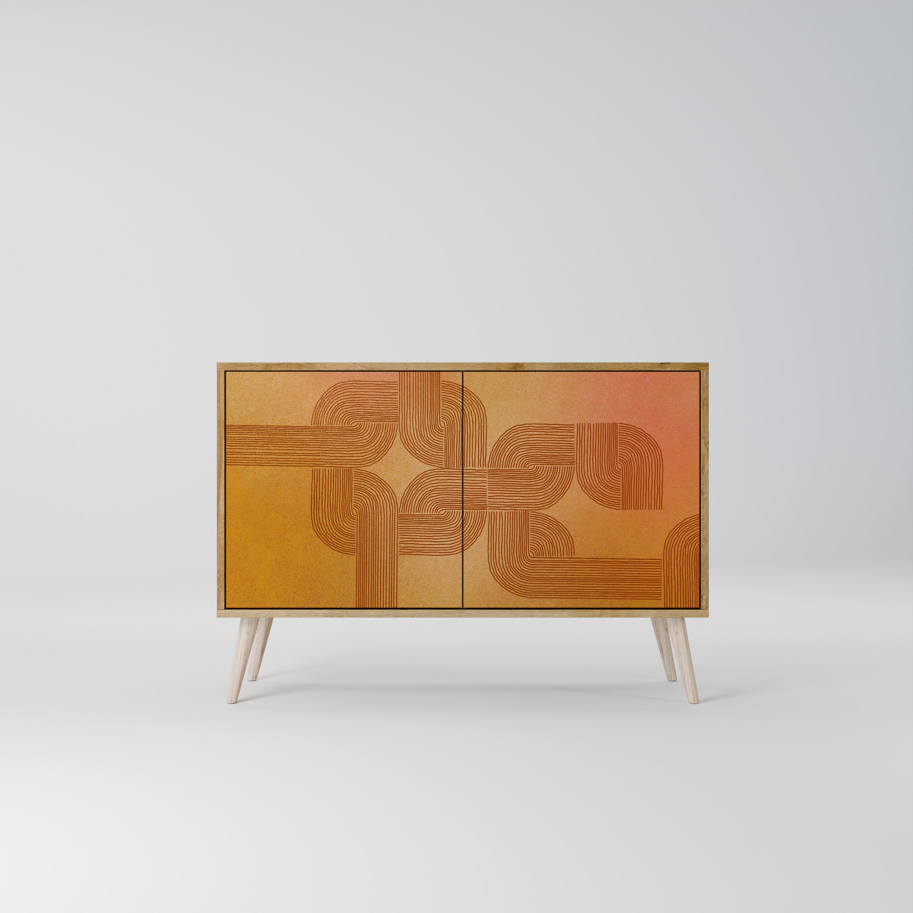 Buffet 2 portes effet chêne STRENGTHENING RELATION