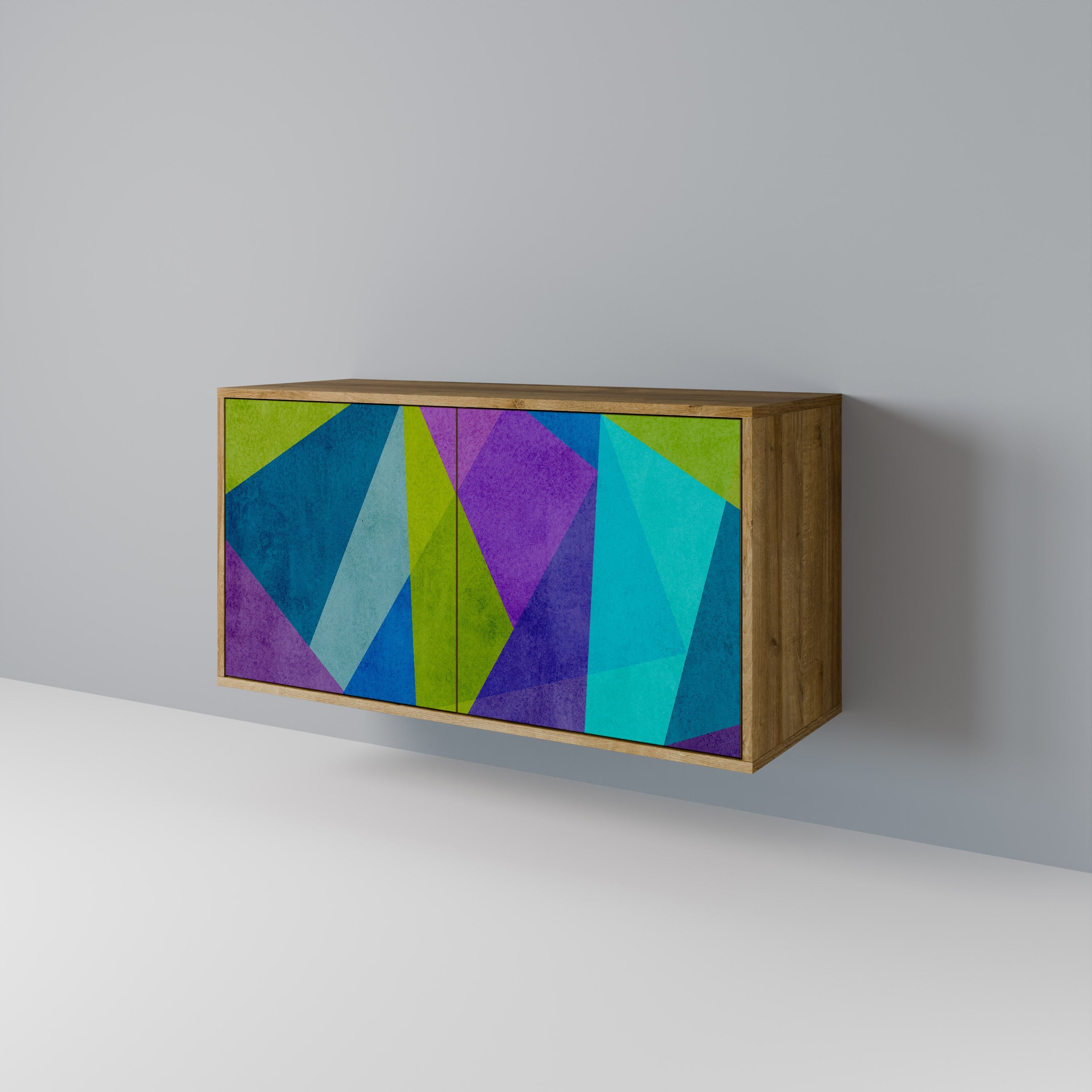 Buffet 2 portes effet chêne COLD SHOWCASE