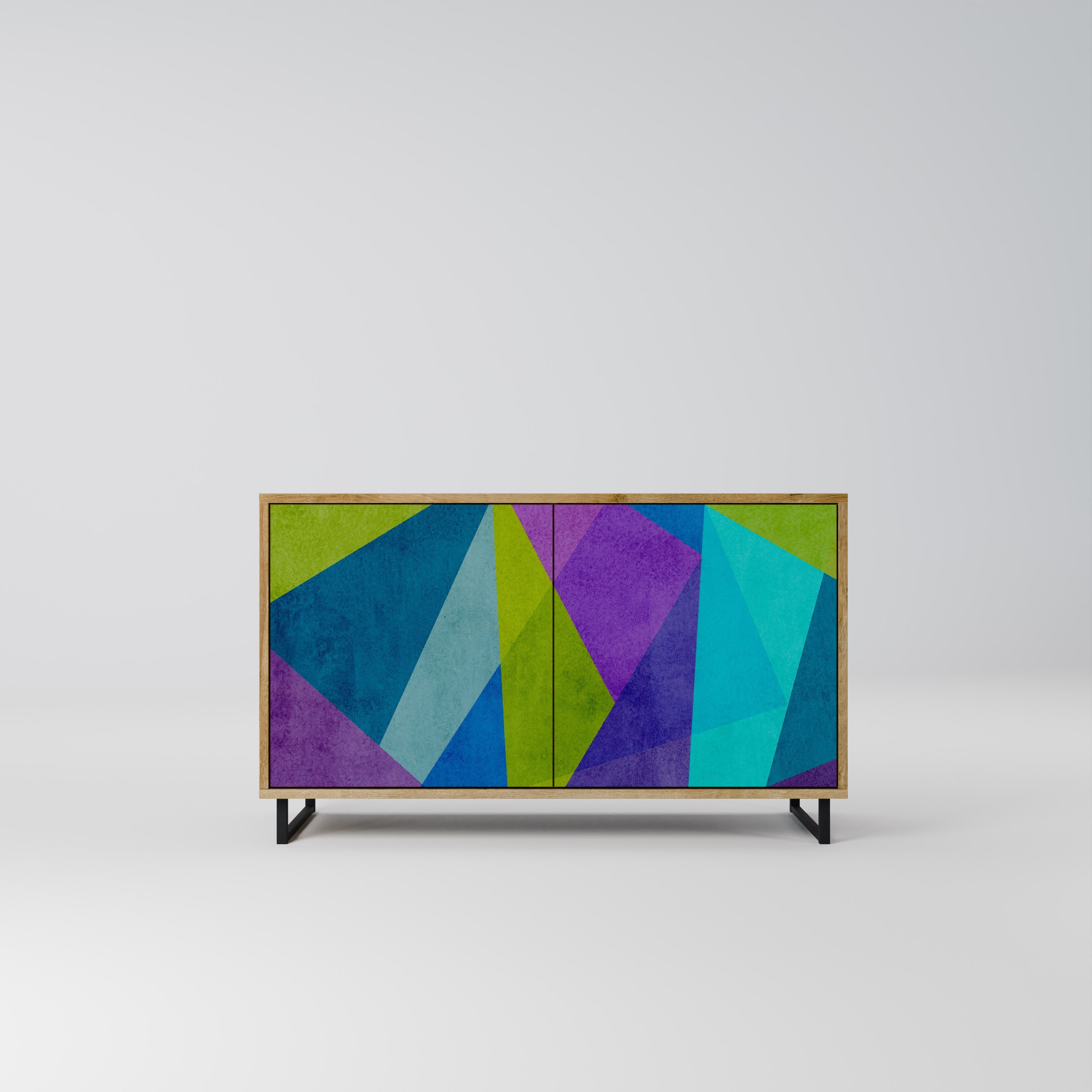 Buffet 2 portes effet chêne COLD SHOWCASE