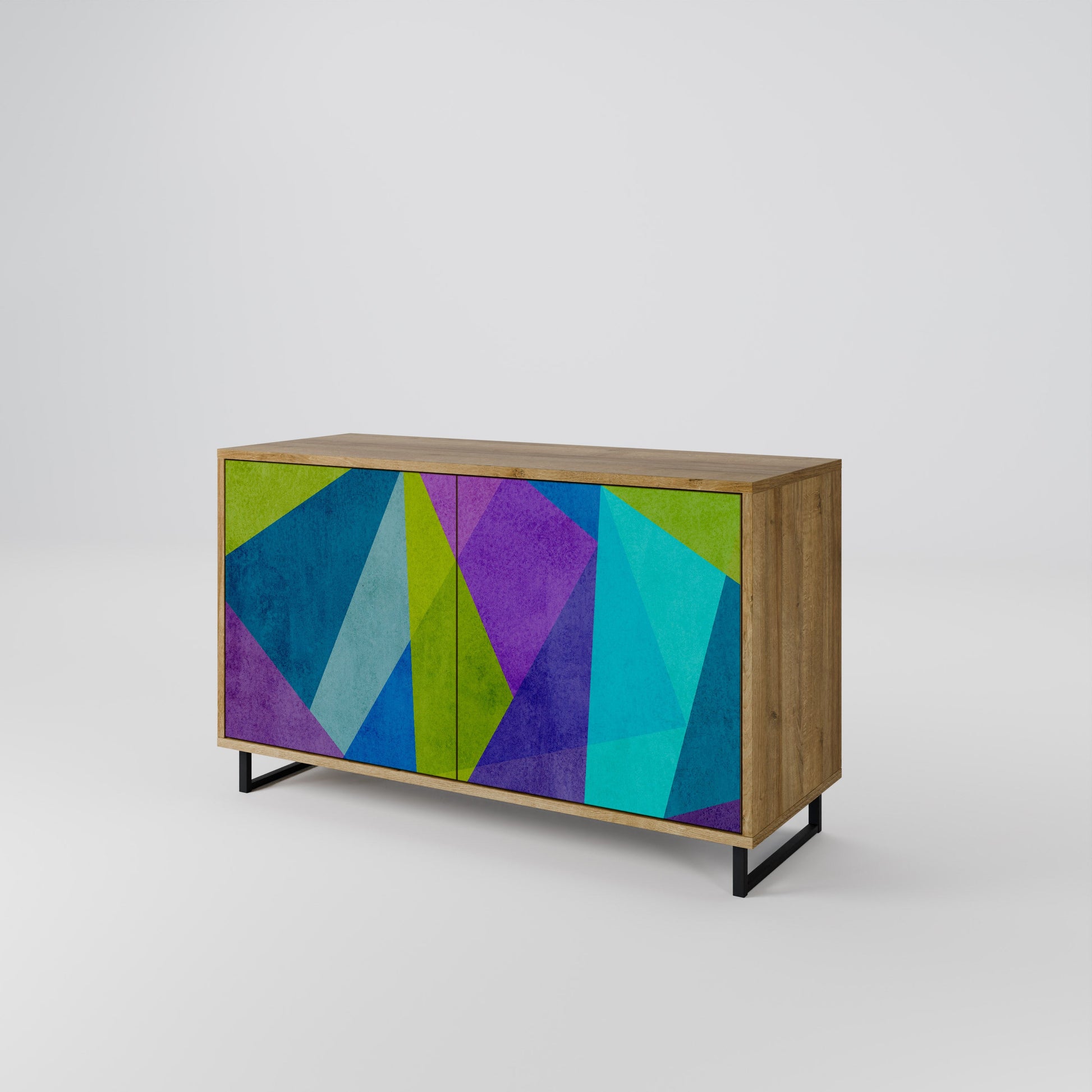 COLD SHOWCASE 2-Door Sideboard in Oak Effect