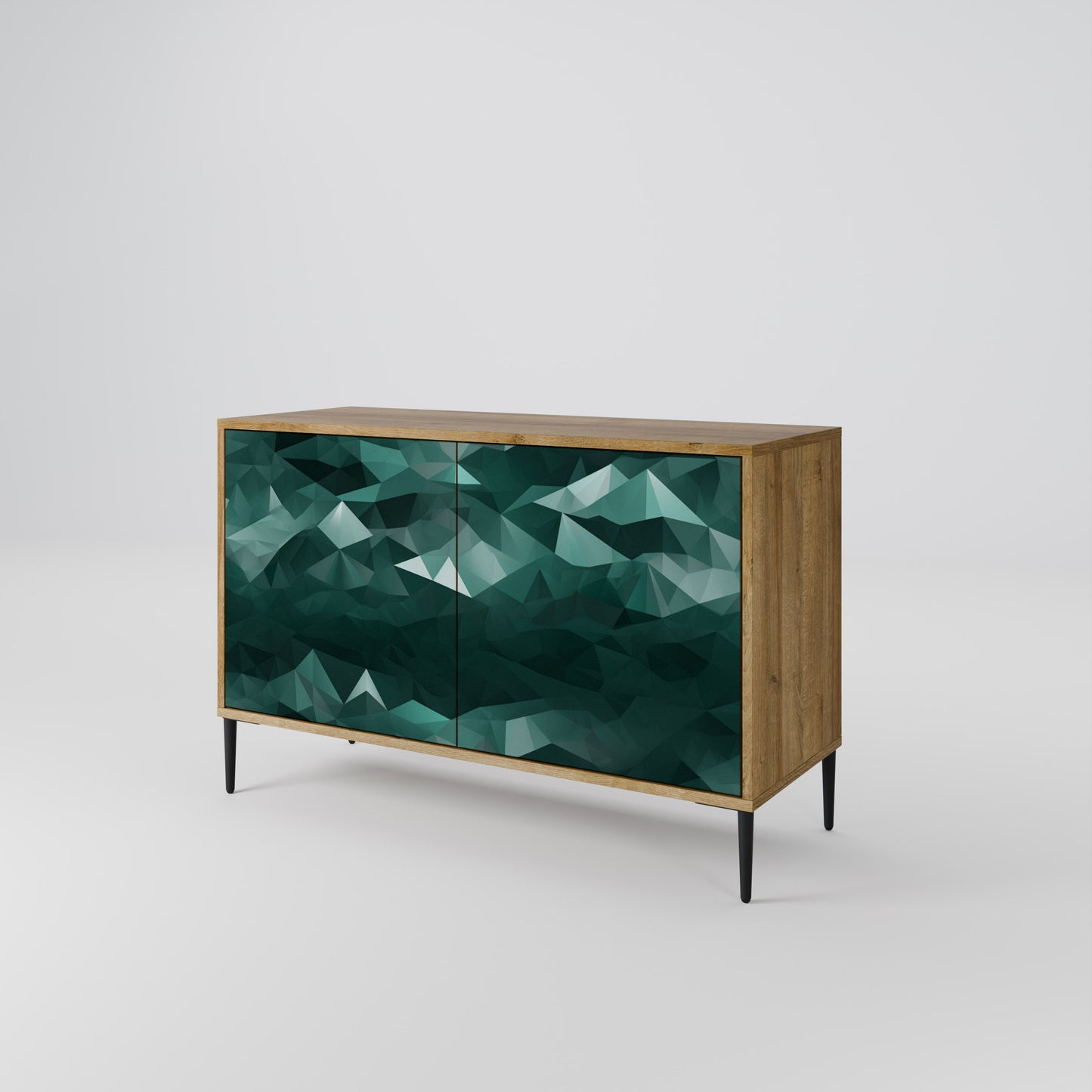 POLYGONAL FLOATING 2-Door Sideboard