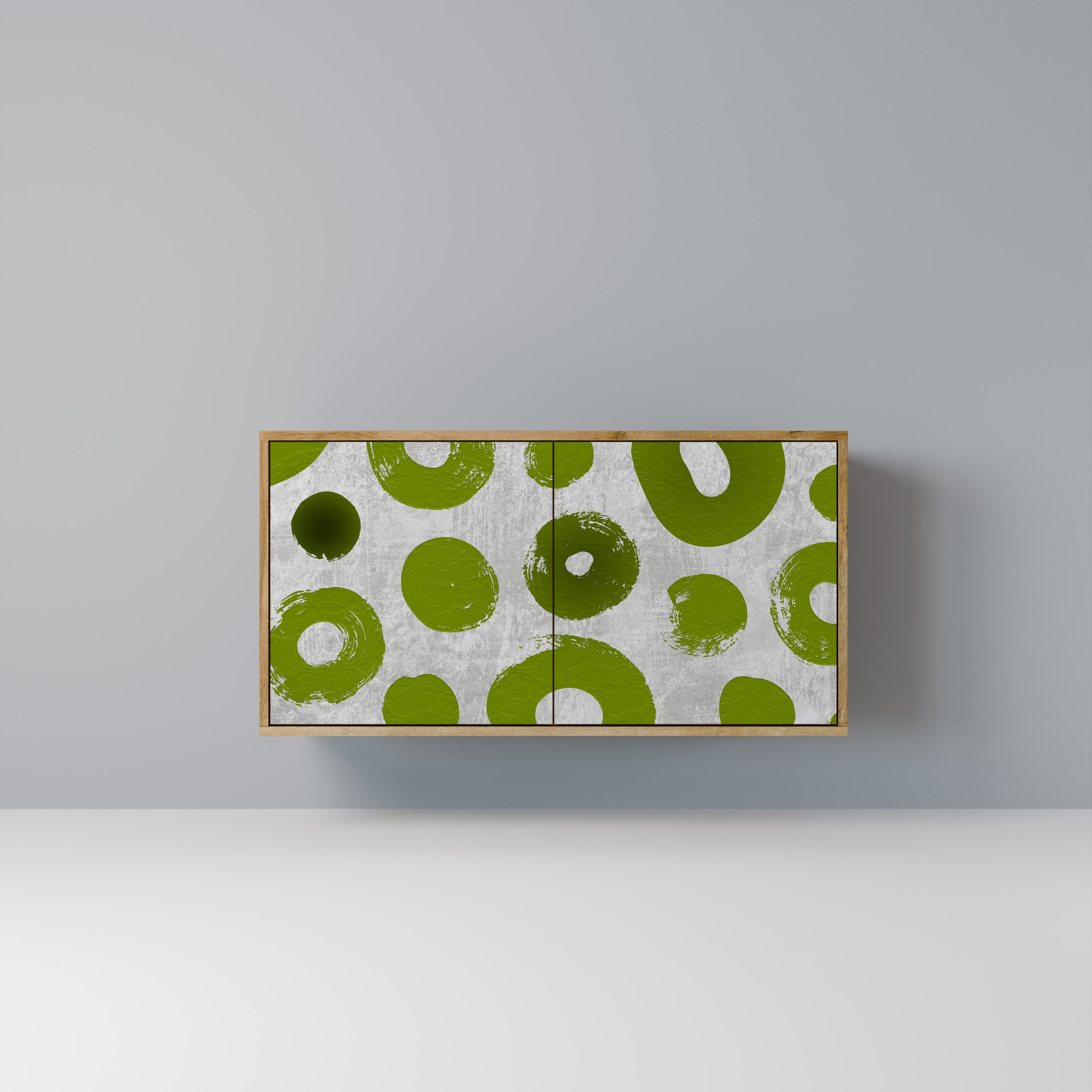 Buffet 2 portes GREEN RHAPSODY effet chêne