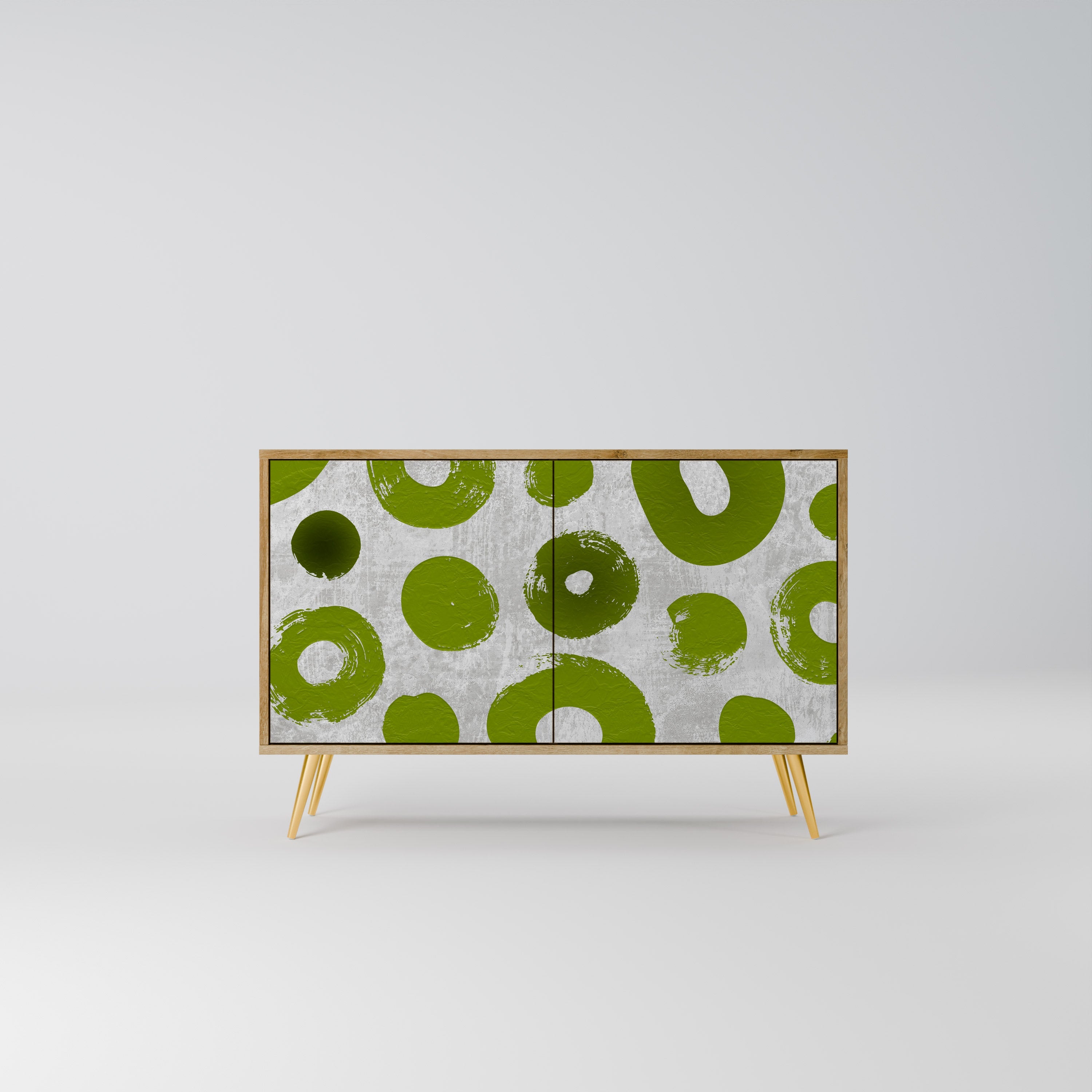 Buffet 2 portes GREEN RHAPSODY effet chêne