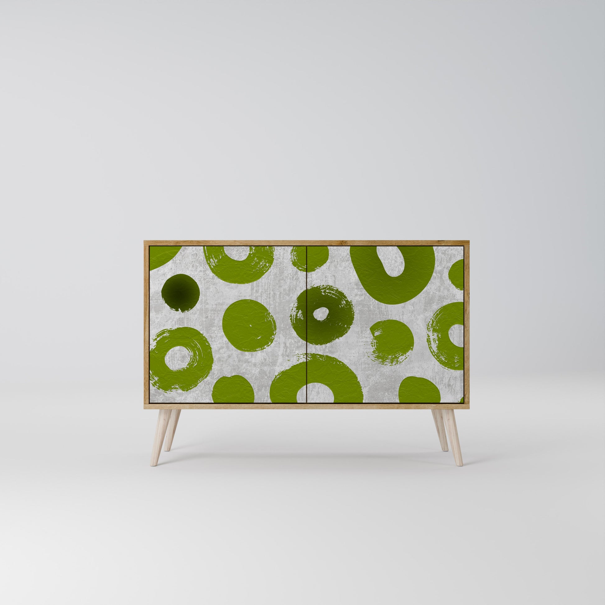 GREEN RHAPSODY 2-Door Sideboard in Oak Effect