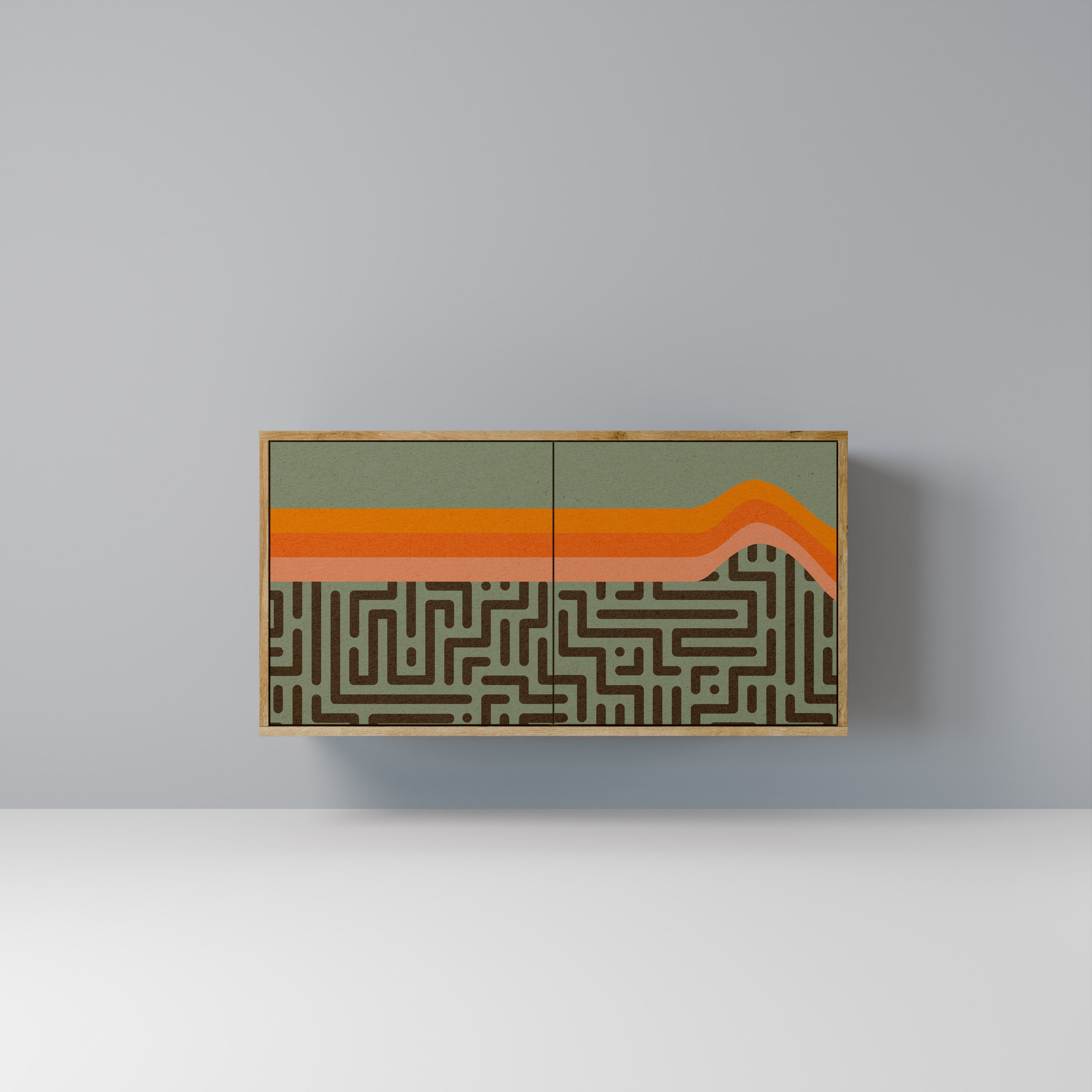 Buffet 2 portes SIMPLE SOLUTIONS effet chêne