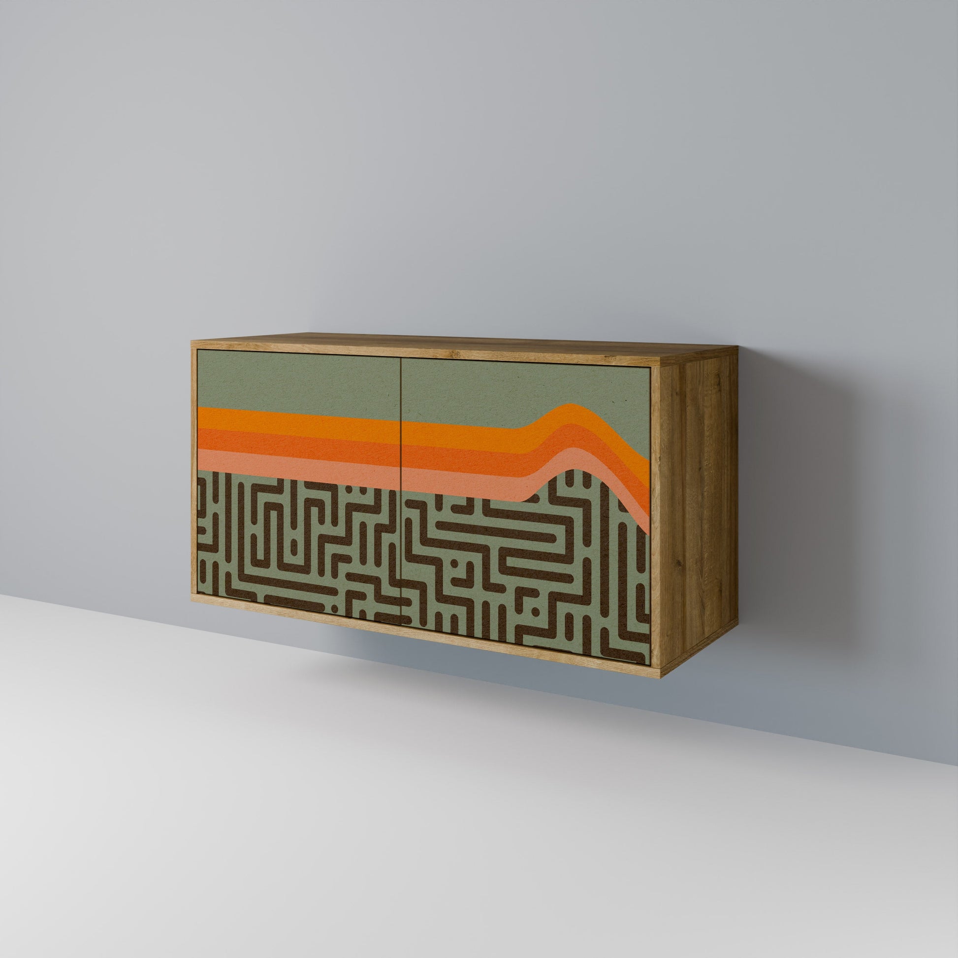 SIMPLE SOLUTIONS 2-Door Sideboard in Oak Effect