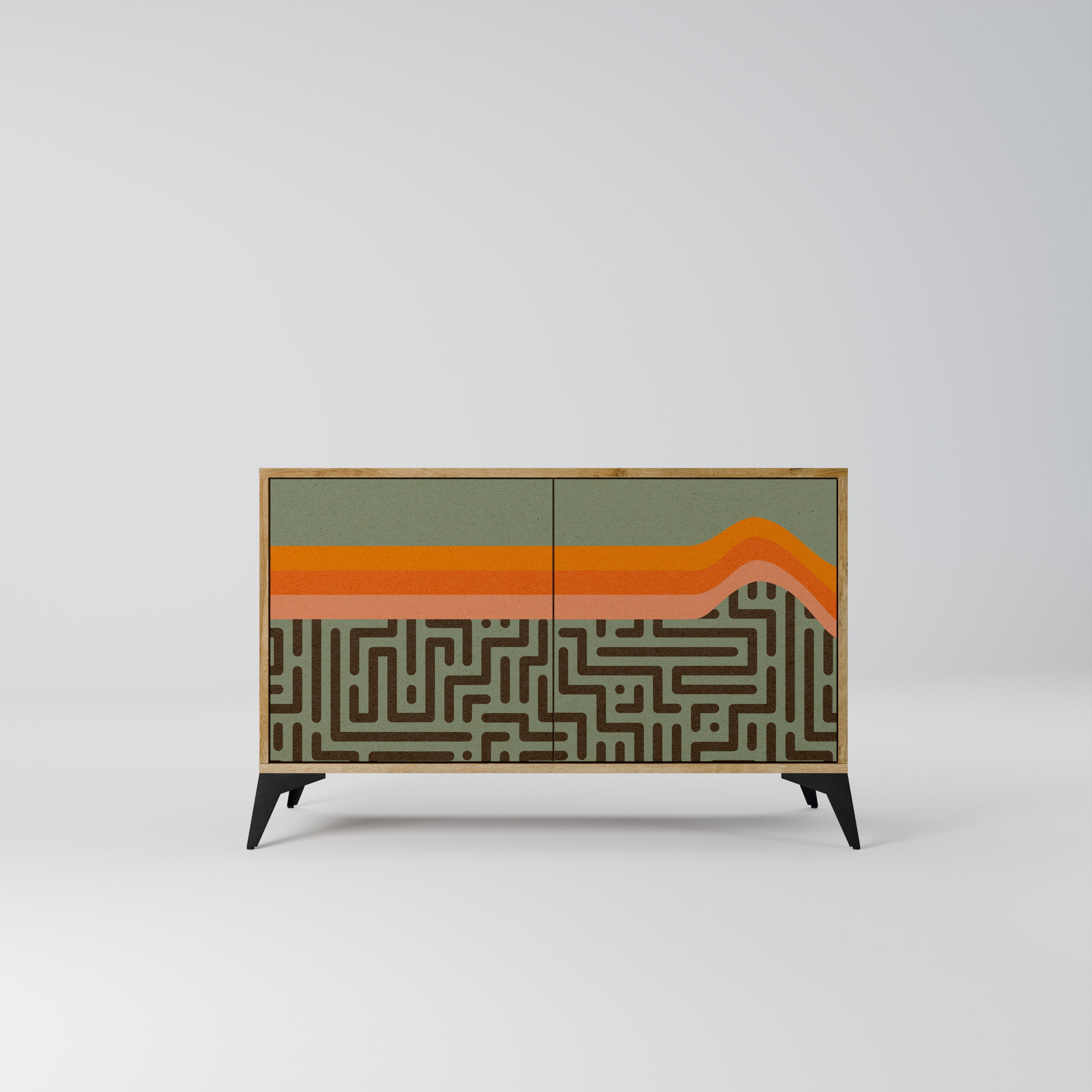 Buffet 2 portes SIMPLE SOLUTIONS effet chêne