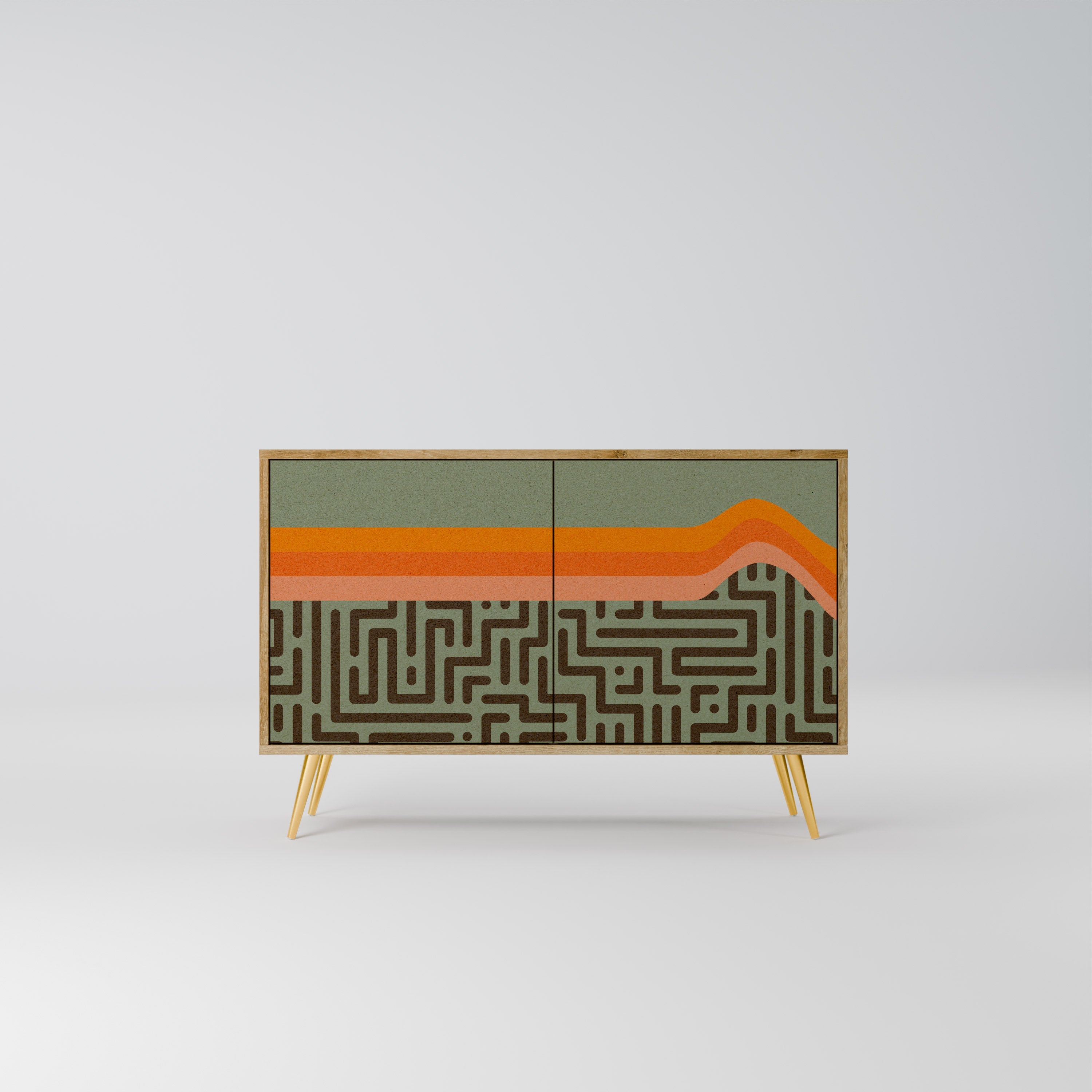 Buffet 2 portes SIMPLE SOLUTIONS effet chêne