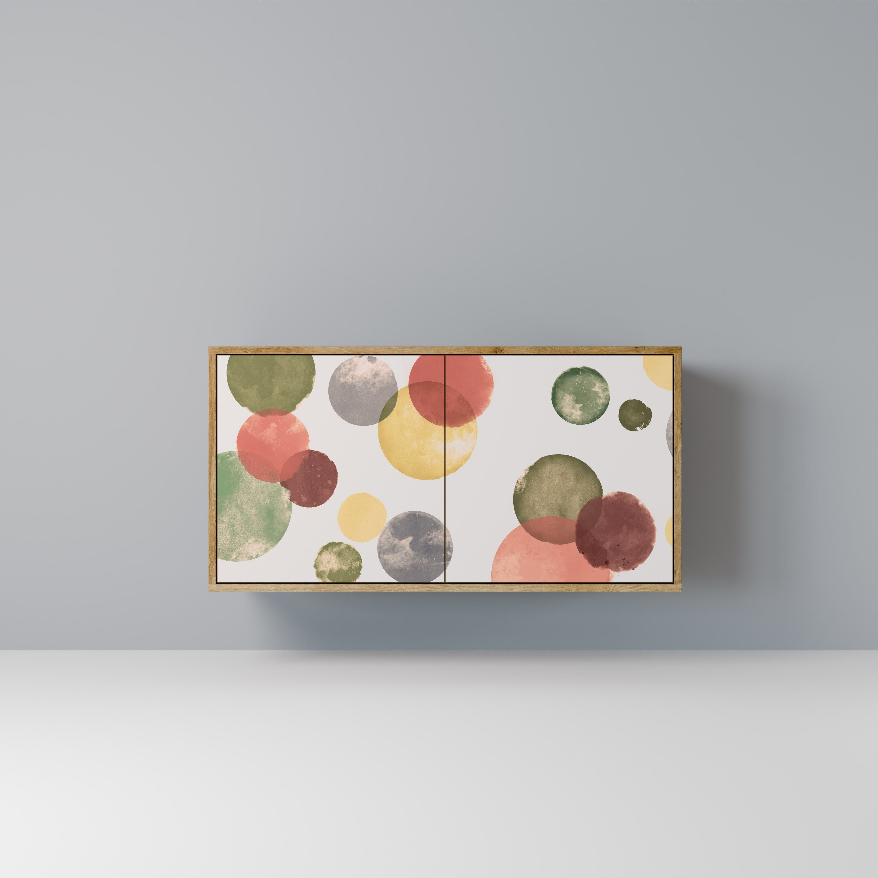 Buffet 2 portes FLEETING HAPPINESS effet chêne