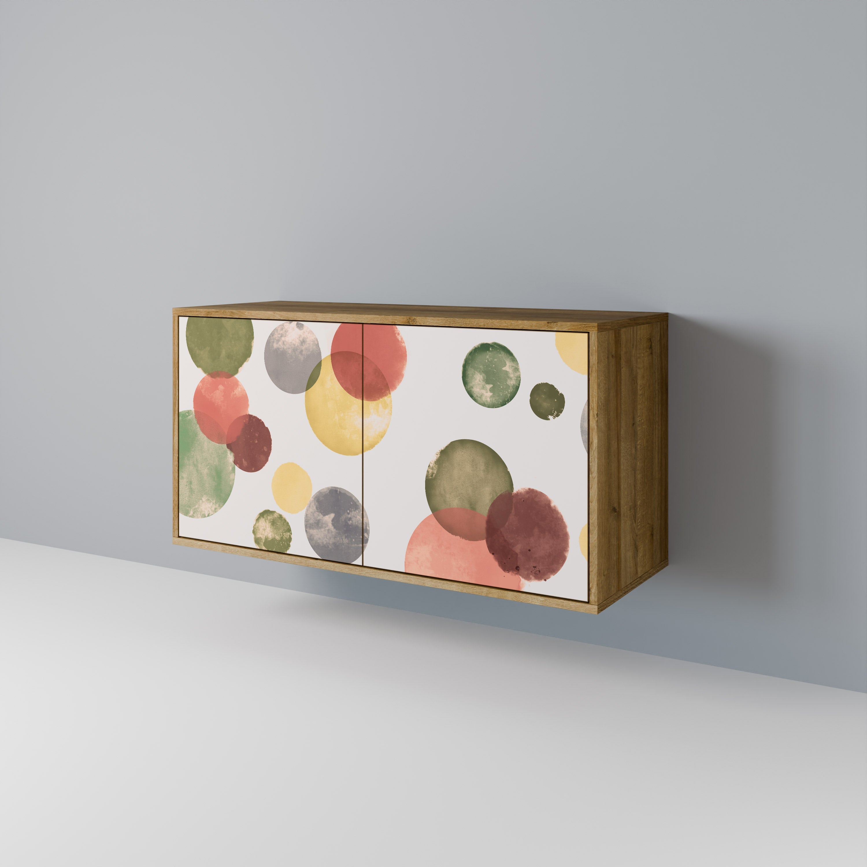 Buffet 2 portes FLEETING HAPPINESS effet chêne