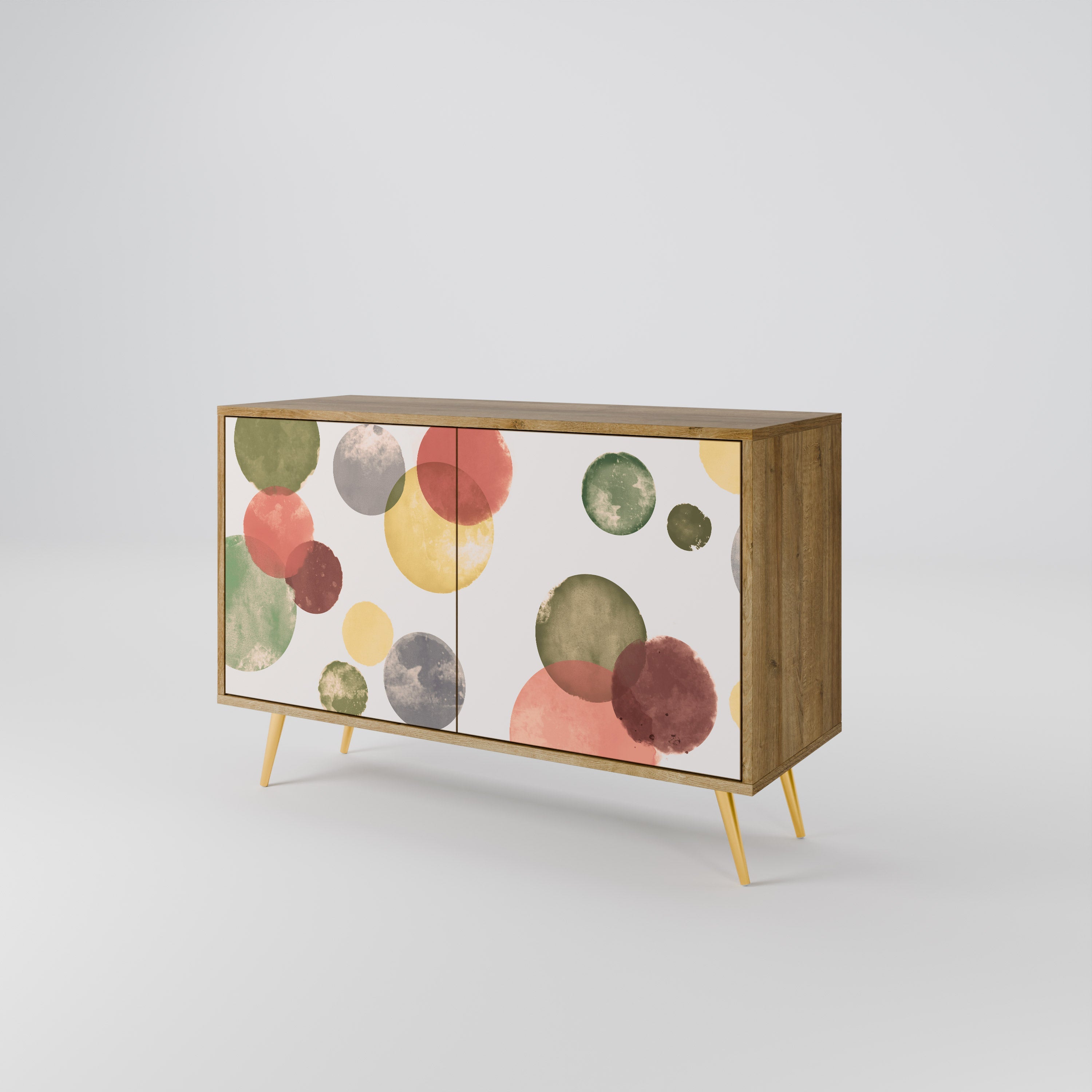 Buffet 2 portes FLEETING HAPPINESS effet chêne