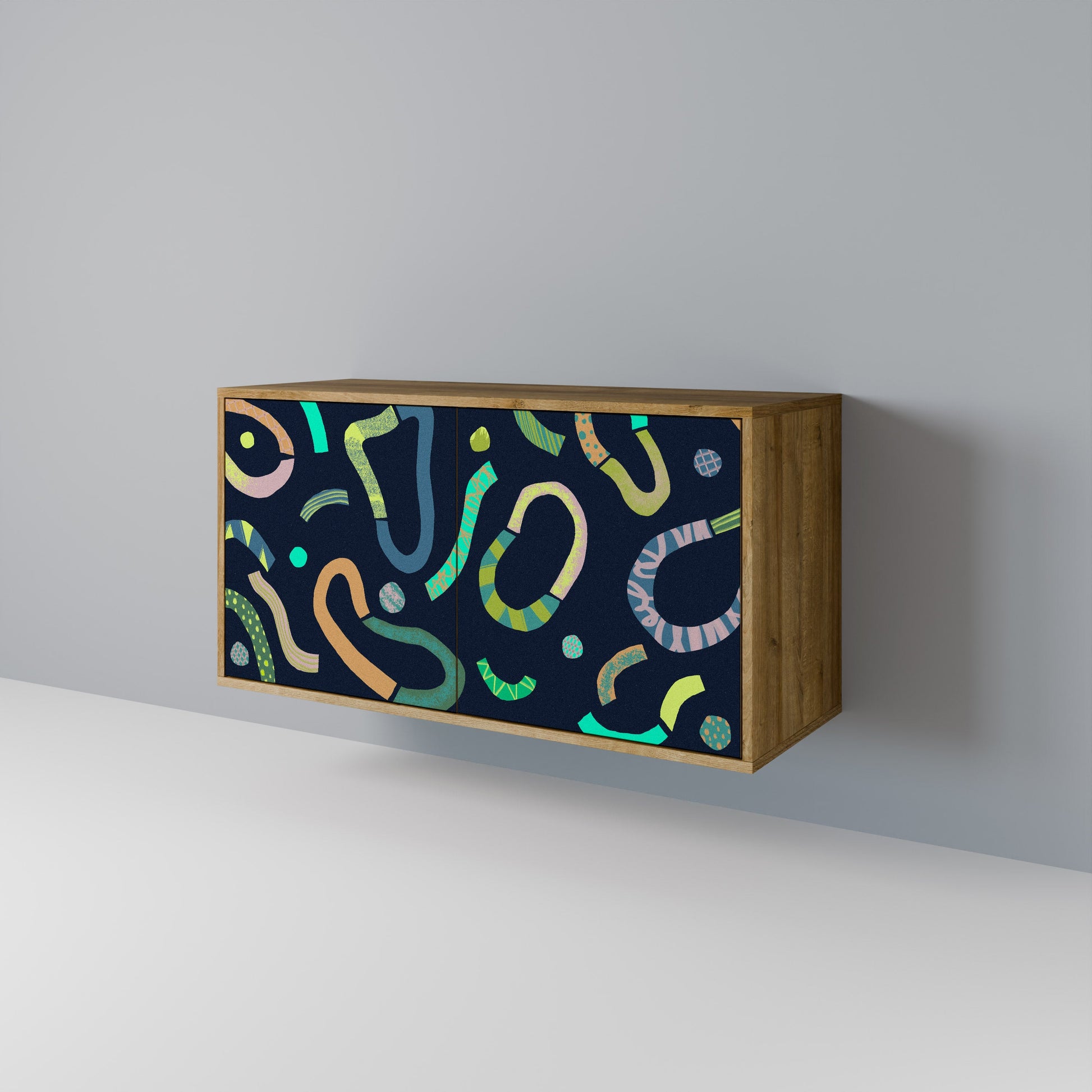 CONTRAST DANCE 2-Door Sideboard in Oak Effect