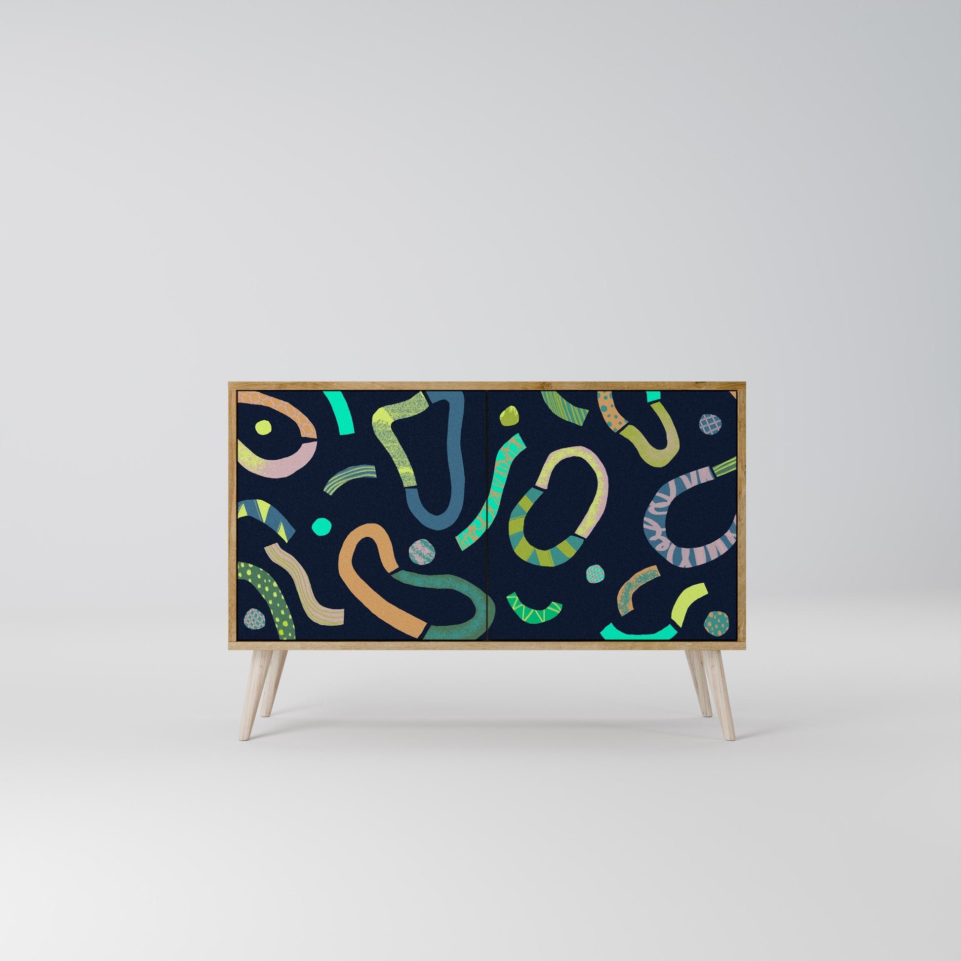 CONTRAST DANCE 2-Door Sideboard in Oak Effect