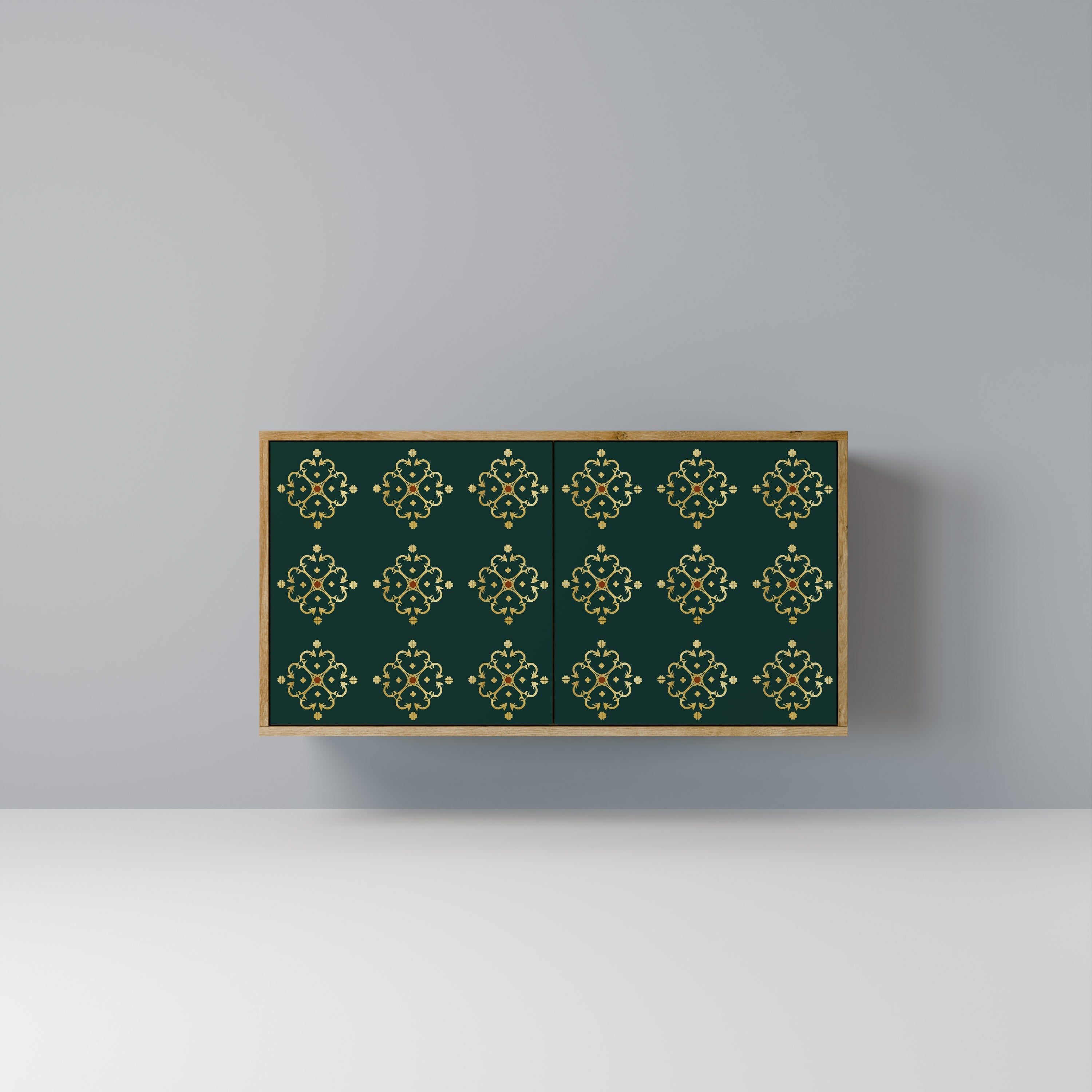 ROYAL MEDALLION 2-Door Sideboard in Oak Effect