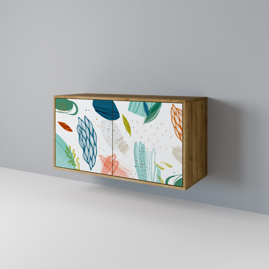 BOTANICAL HURRICANE 2-Door Sideboard in Oak Effect