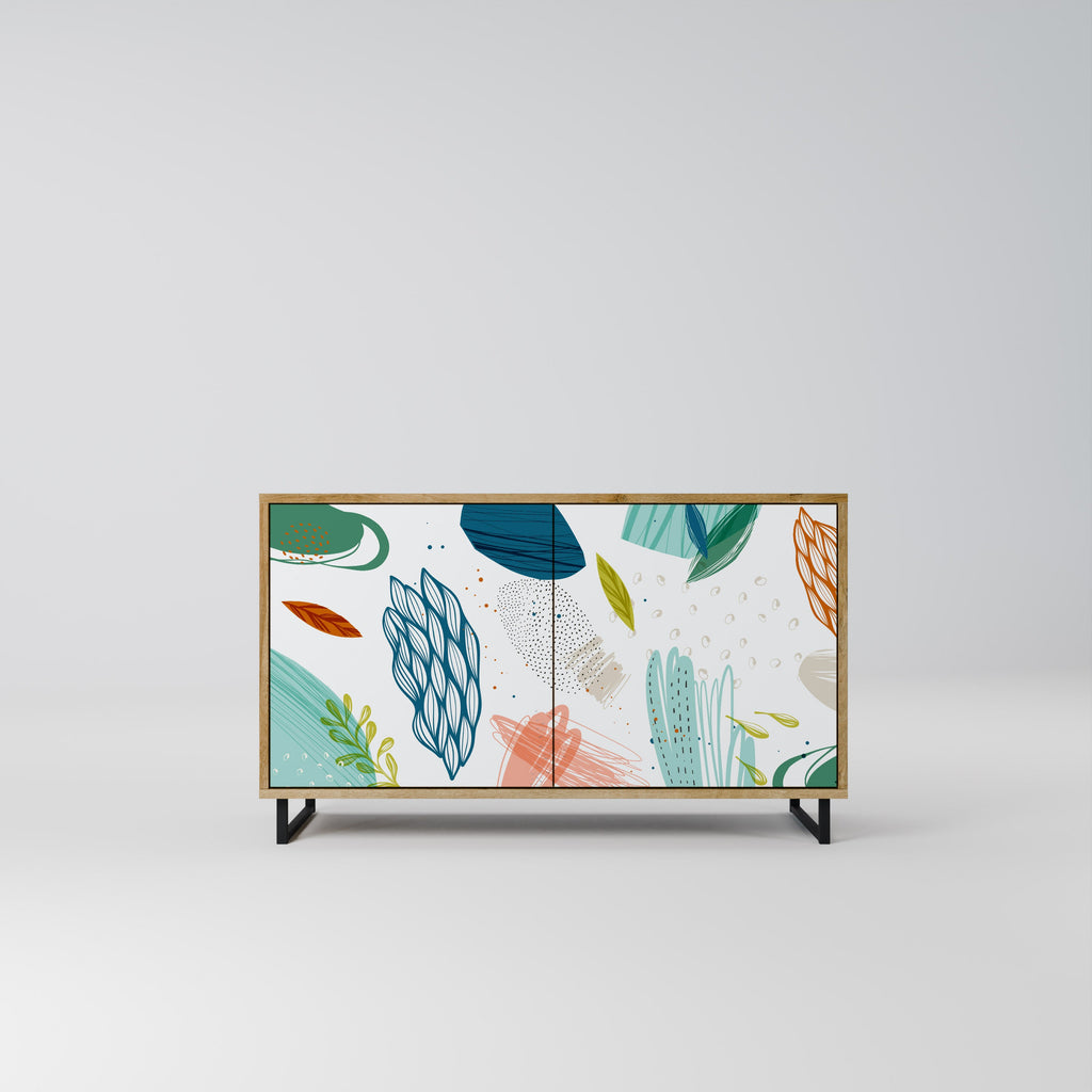 BOTANICAL HURRICANE 2-Door Sideboard in Oak Effect