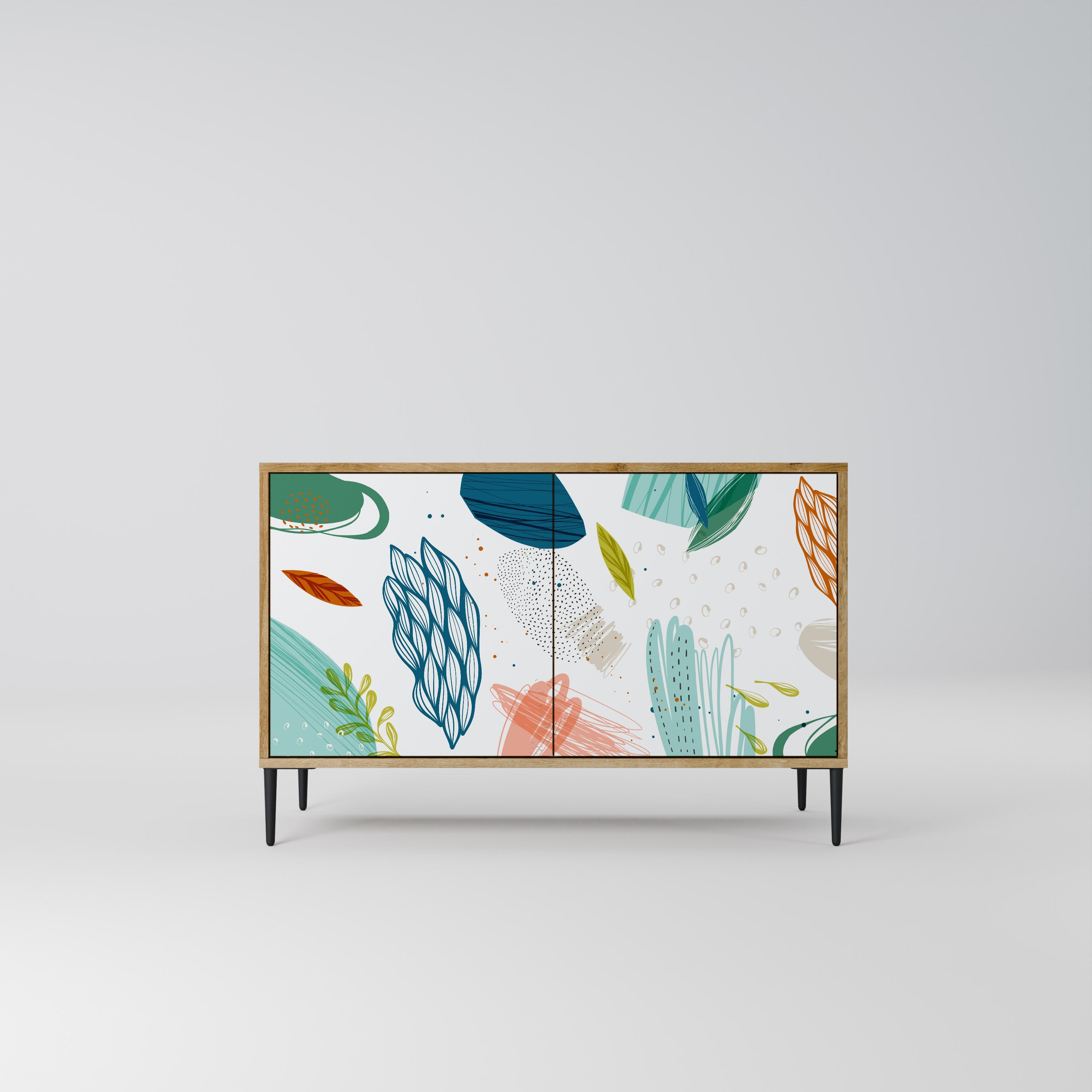 BOTANICAL HURRICANE 2-Door Sideboard in Oak Effect