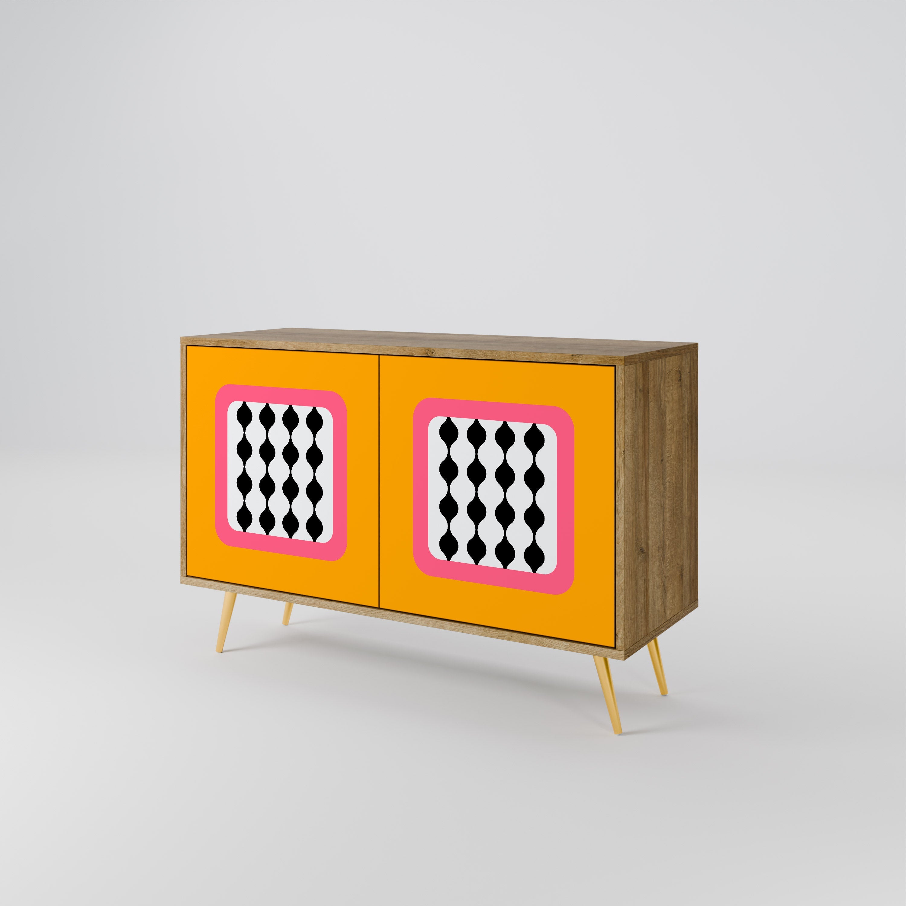 TEARS IN HEAVEN 2-Door Sideboard in Oak Effect