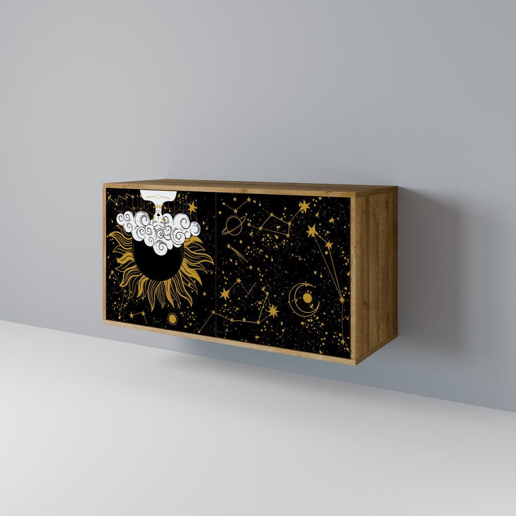 STELLAR CONSTELLATIONS 2-Door Sideboard in Oak Effect
