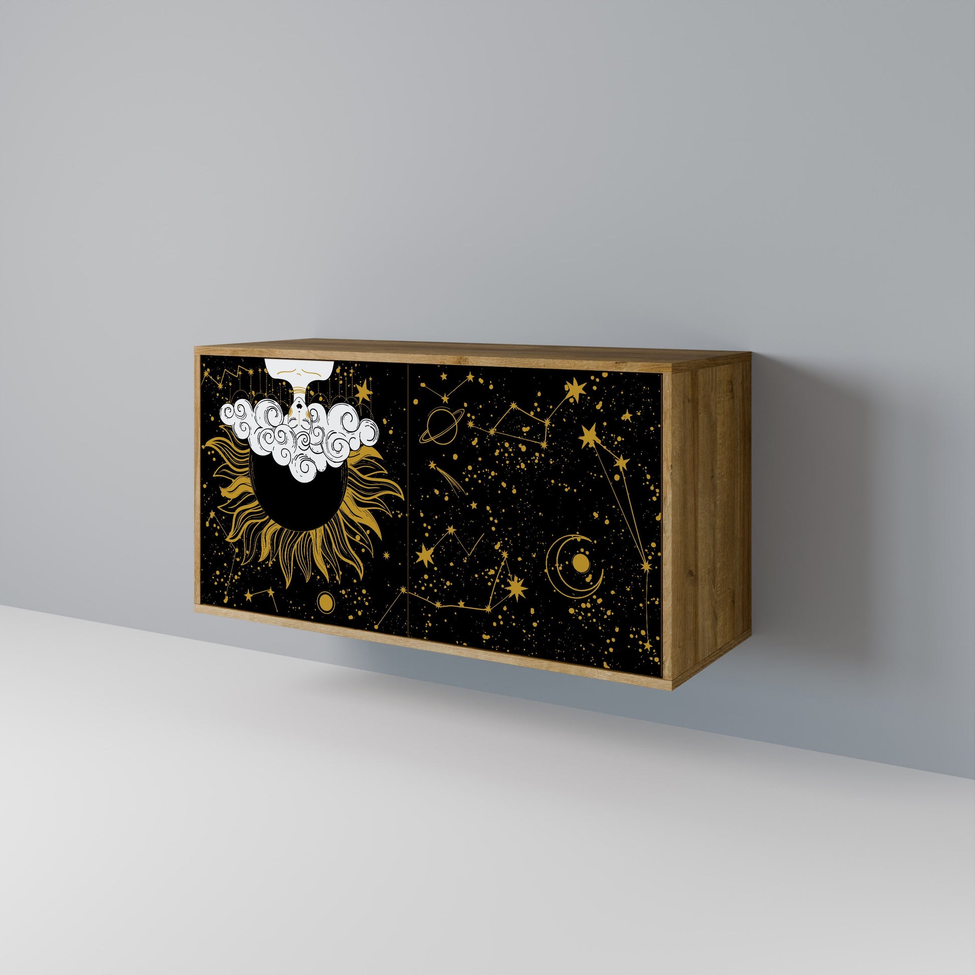 STELLAR CONSTELLATIONS 2-Door Sideboard in Oak Effect